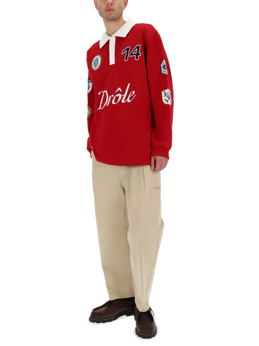 POLO SHIRT "RACING" PL158CO127RED (Drôle De Monsieur / ポロシャツ ) | Drôle De Monsieur (ドロールドムッシュ)(1)