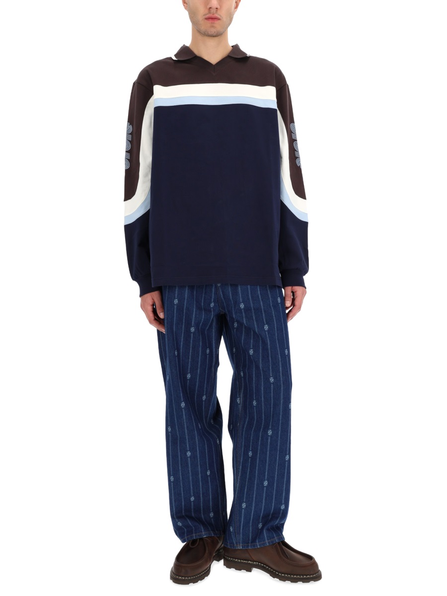 POLO SHIRT "RACING" PL159CO195NAVY (Drôle De Monsieur / ポロシャツ ) | Drôle De Monsieur (ドロールドムッシュ)(1)