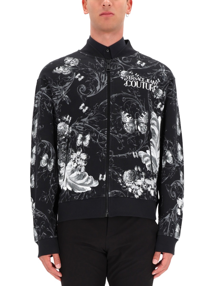 COTTON FLEECE BOMBER JACKET 79GAI30CFS206U23 (VERSACE JEANS COUTURE / スウェット・フーディー ) | VERSACE JEANS COUTURE (ヴェルサーチェ ジーンズ クチュール)