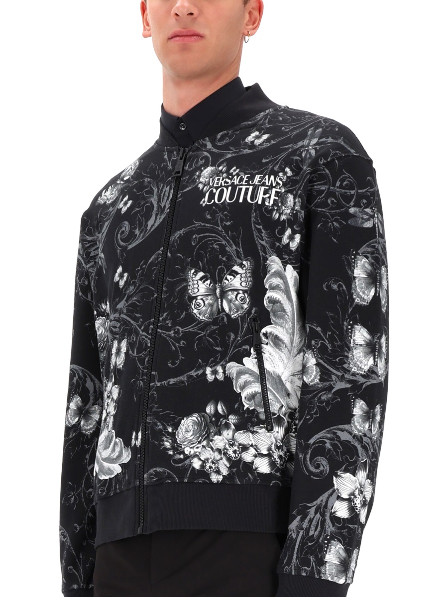 COTTON FLEECE BOMBER JACKET 79GAI30CFS206U23 (VERSACE JEANS COUTURE / スウェット・フーディー ) | VERSACE JEANS COUTURE (ヴェルサーチェ ジーンズ クチュール)(2)