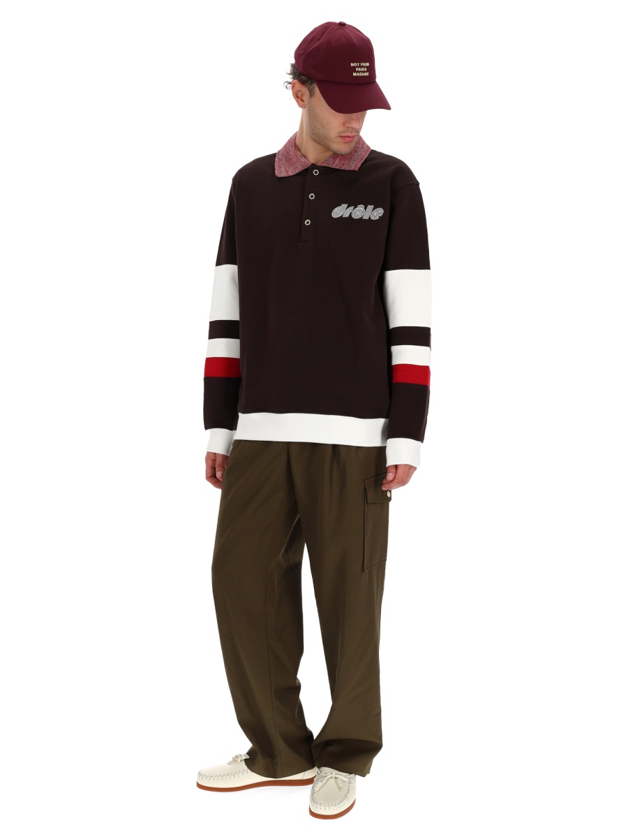 POLO "SPORT" PL157CO127DARKBROWN (Drôle De Monsieur / ポロシャツ ) | Drôle De Monsieur (ドロールドムッシュ)(1)