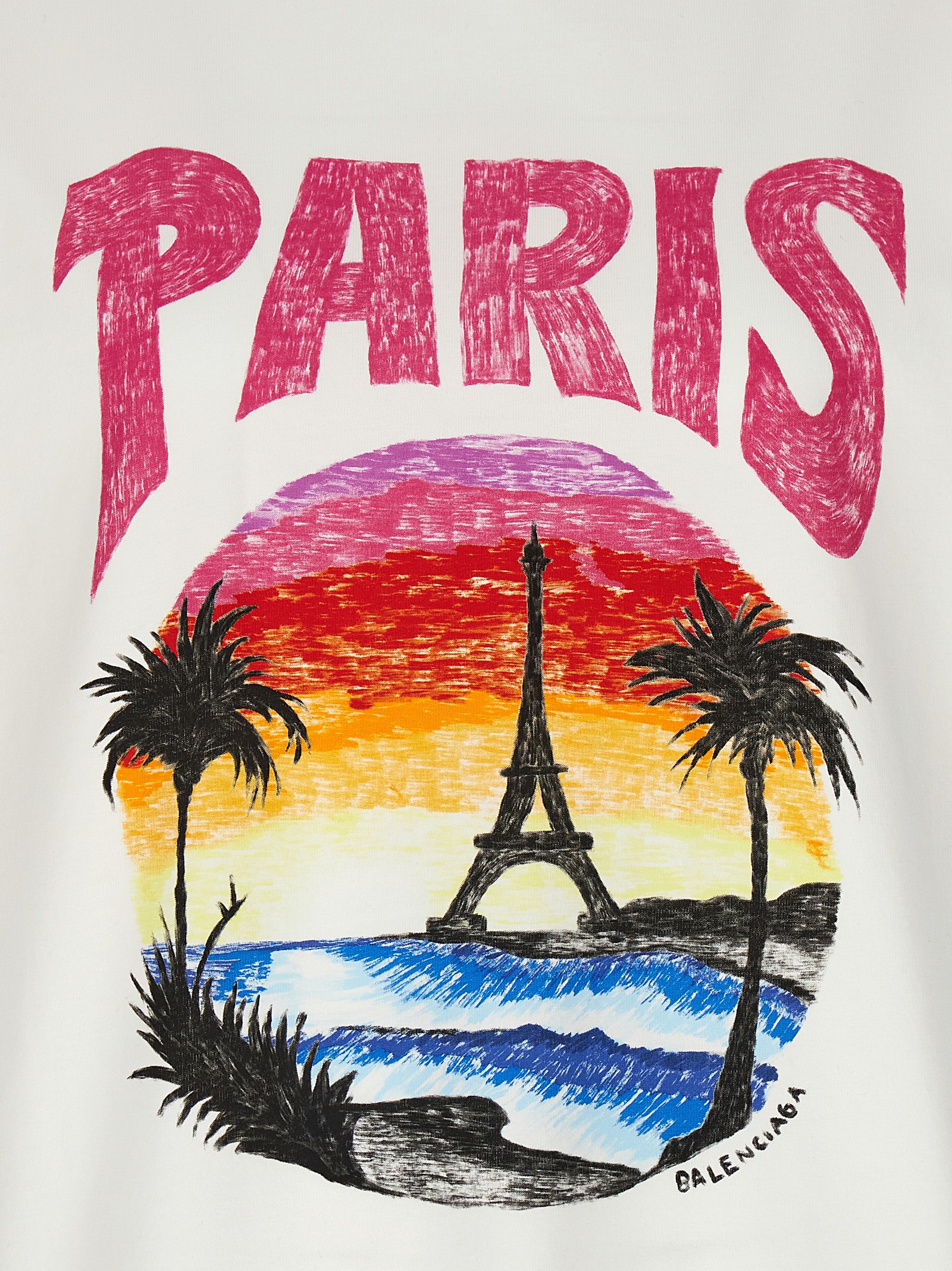 'Paris tropical' t-shirt 764235TPVL99601 (Balenciaga / Tシャツ・カットソー ) | Balenciaga (バレンシアガ)(3)