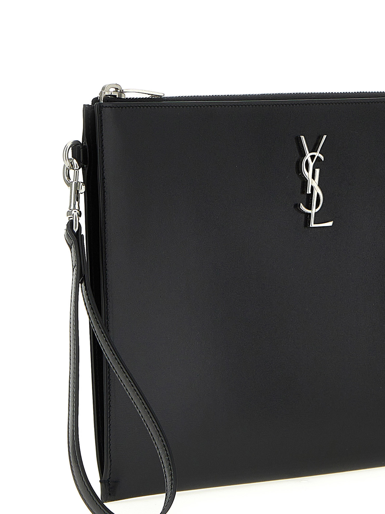 Logo leather iPad holder 6676860SX0E1000 (Saint Laurent / クラッチバッグ・ポーチ ) | Saint Laurent (サンローラン)(2)