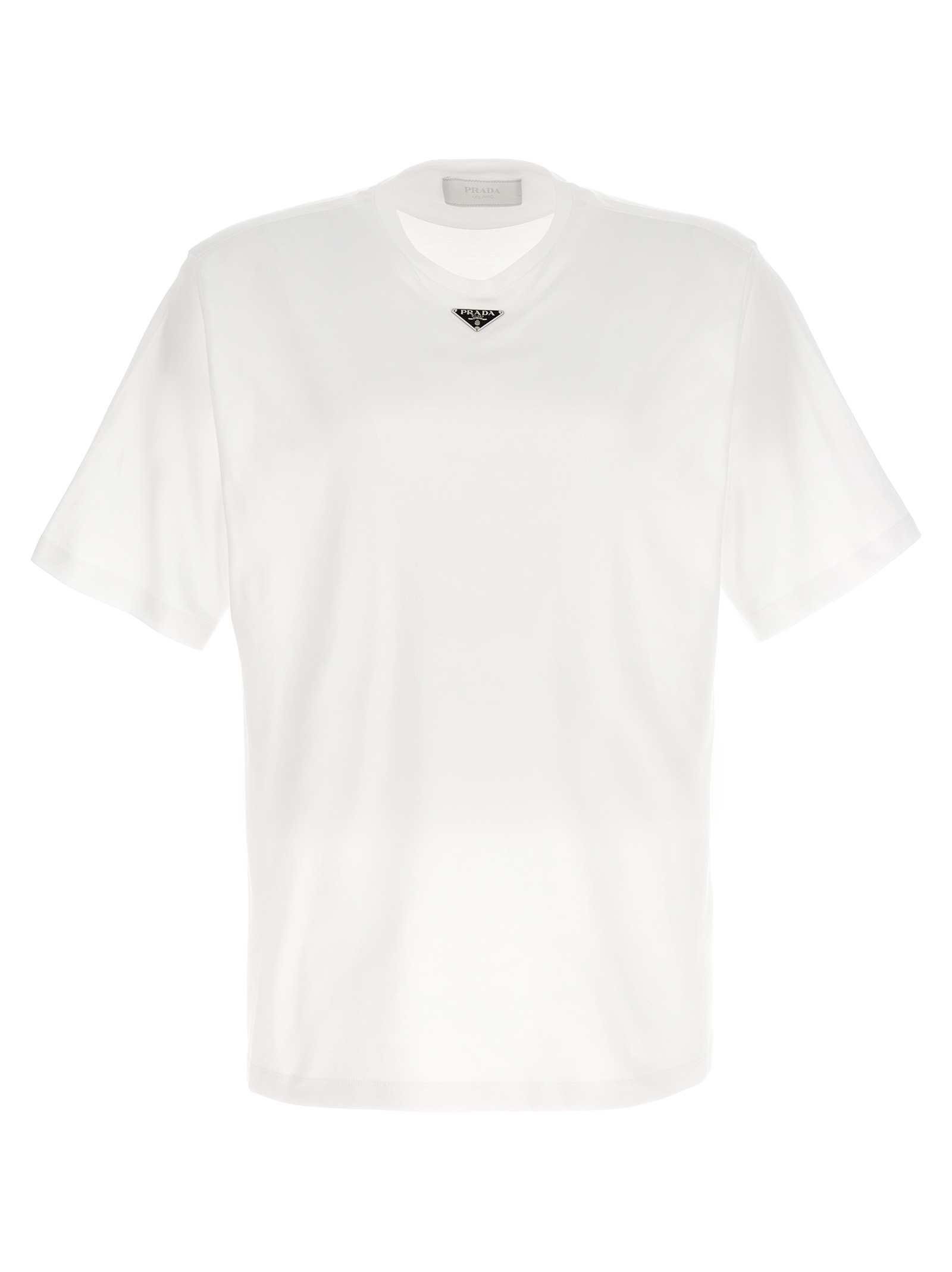 Triangle logo T-shirt UJN861S232240F0009 (Prada / Tシャツ・カットソー ) | Prada (プラダ)