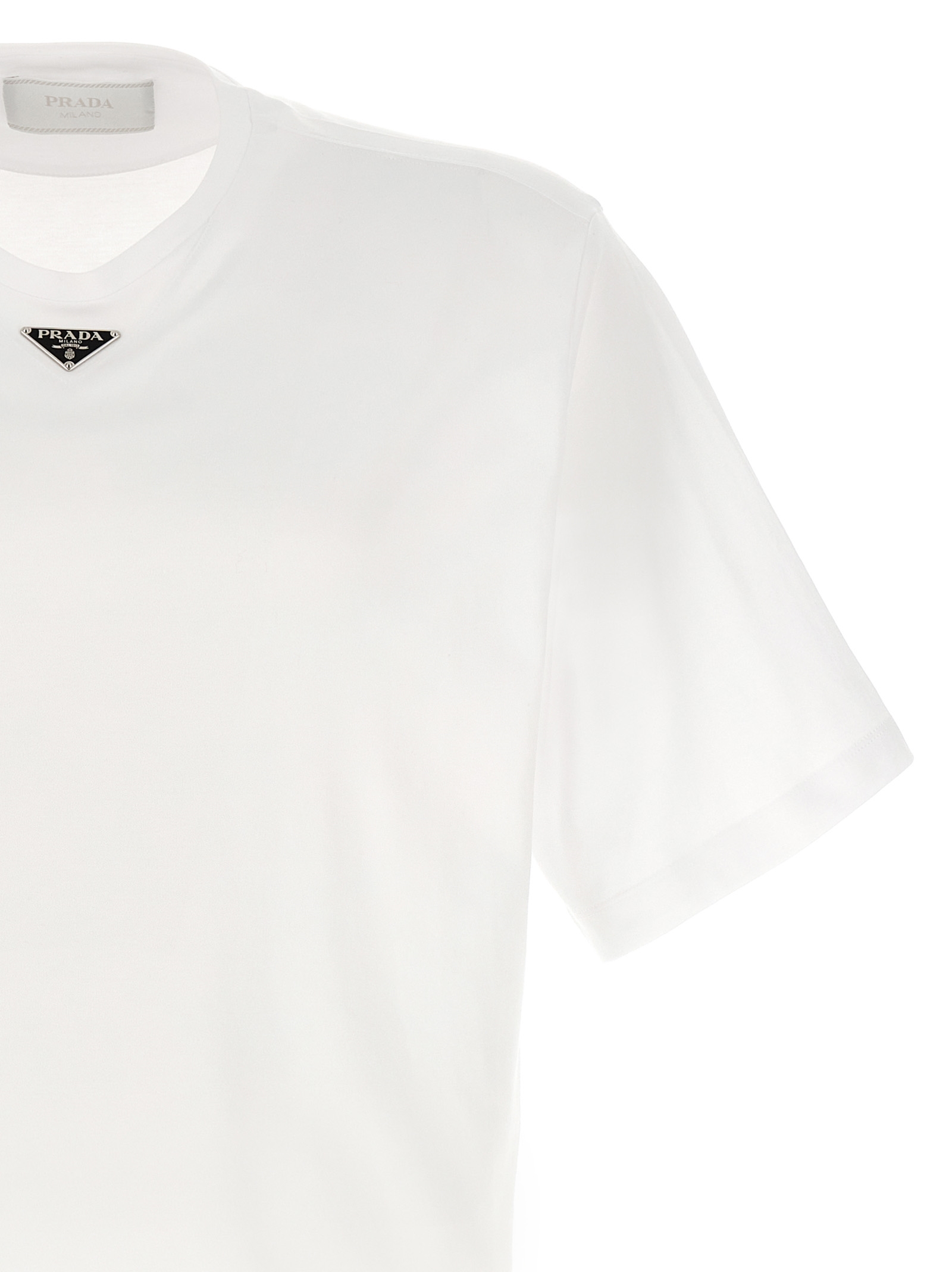 Triangle logo T-shirt UJN861S232240F0009 (Prada / Tシャツ・カットソー ) | Prada (プラダ)(2)