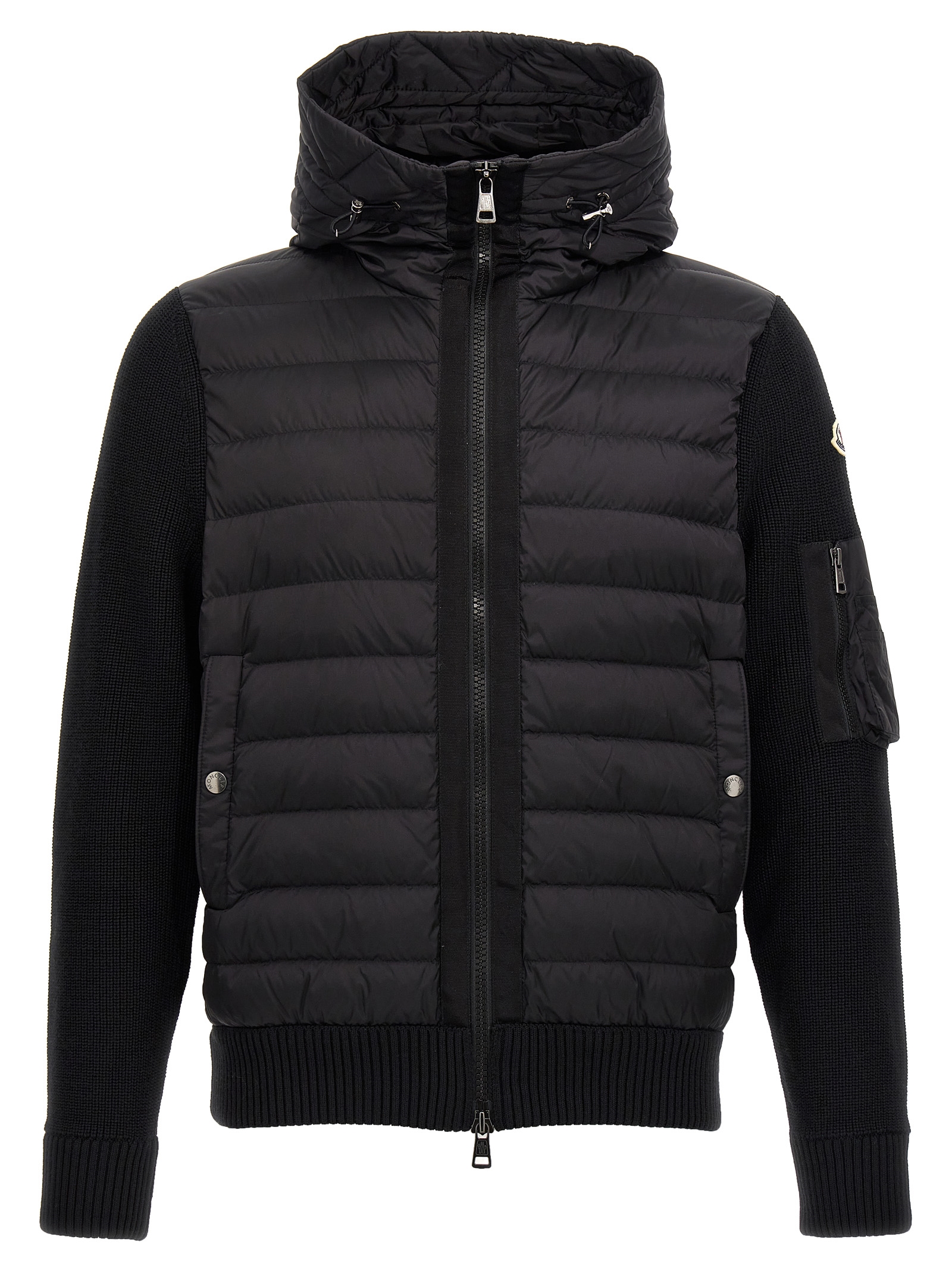 Nylon insert knit cardigan 9B50800A9340999 (Moncler / ニット・セーター・カーディガン ) | Moncler (モンクレール)