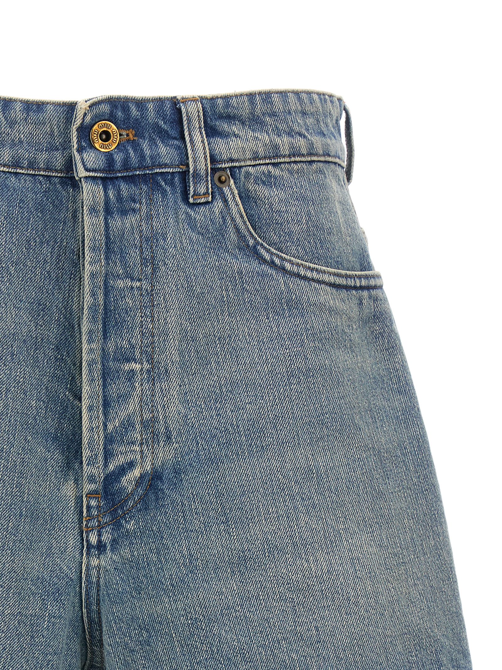 Denim shorts GWP498SOOO1373F0076 (MIU MIU / ショートパンツ ) | MIU MIU (ミュウミュウ)(2)