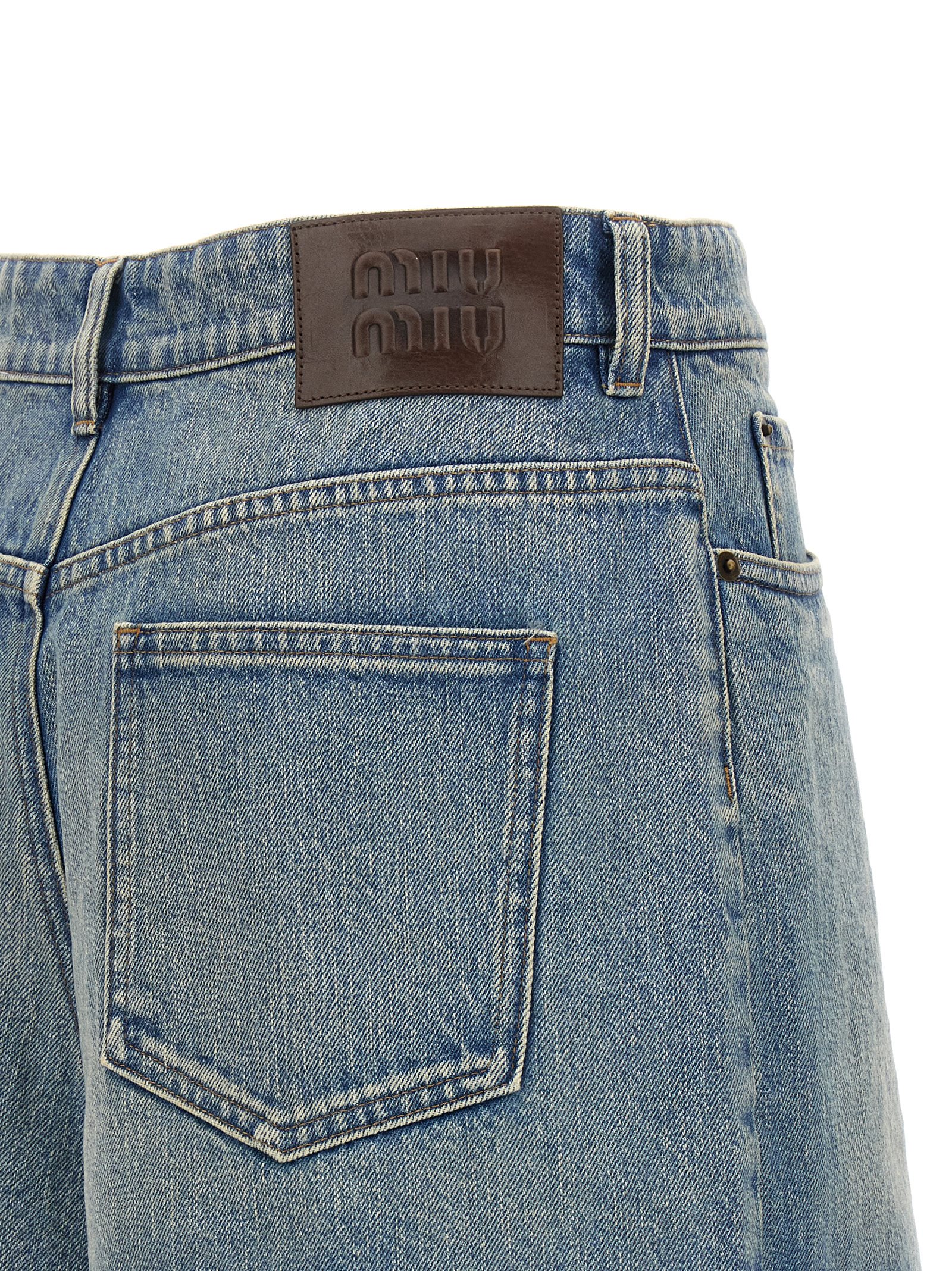 Denim shorts GWP498SOOO1373F0076 (MIU MIU / ショートパンツ ) | MIU MIU (ミュウミュウ)(3)