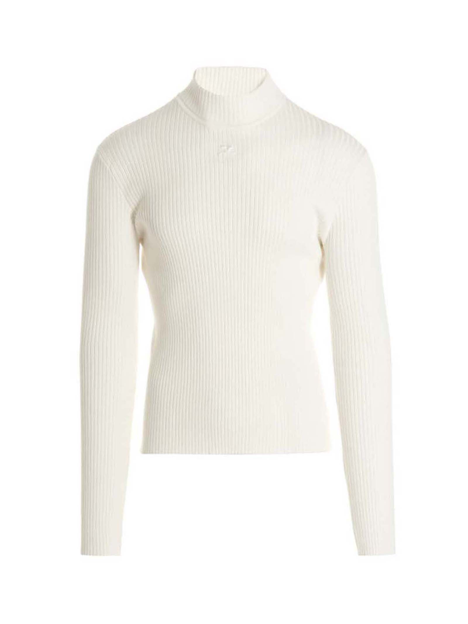 Logo turtleneck sweater PERMPU008FI00010001 (Courrèges / ニット・セーター・カーディガン ) | Courrèges (クレージュ)