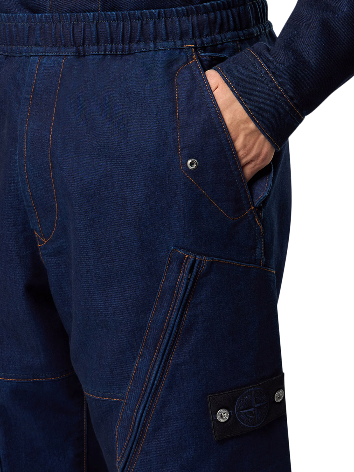 LOOSE CARGO PANTS WITH ASYMMETRIC POCKETS K2S153100045S00J2VJ201 (STONE ISLAND / ジーンズ ) | STONE ISLAND (ストーンアイランド)(5)