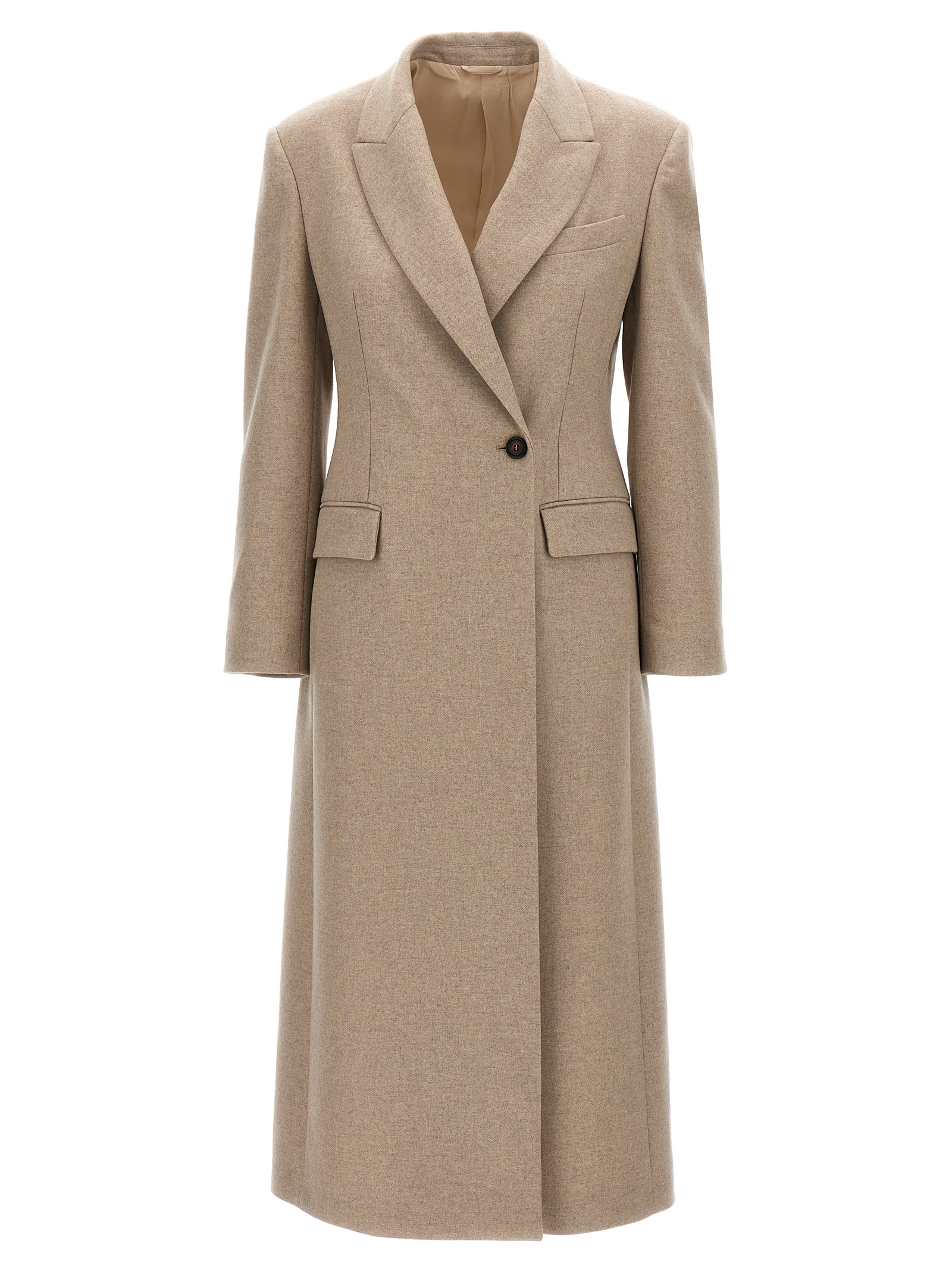Single-breasted wool coat MD5919881C108 (Brunello Cucinelli / コート ) | Brunello Cucinelli (ブルネロ・クチネリ)