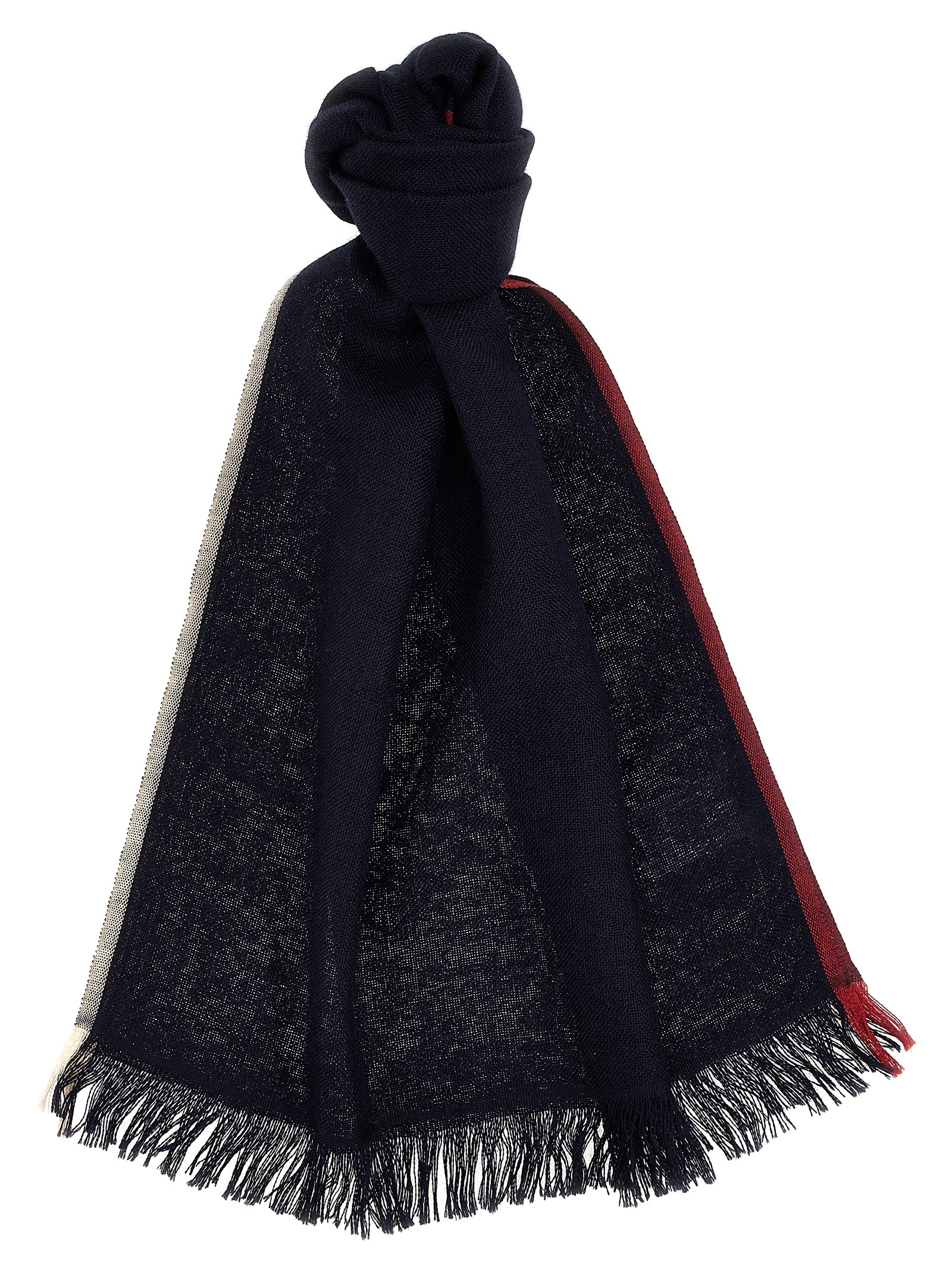 Contrast border scarf MSC670AVCIQ74 (Brunello Cucinelli / スカーフ・マフラー ) | Brunello Cucinelli (ブルネロ・クチネリ)