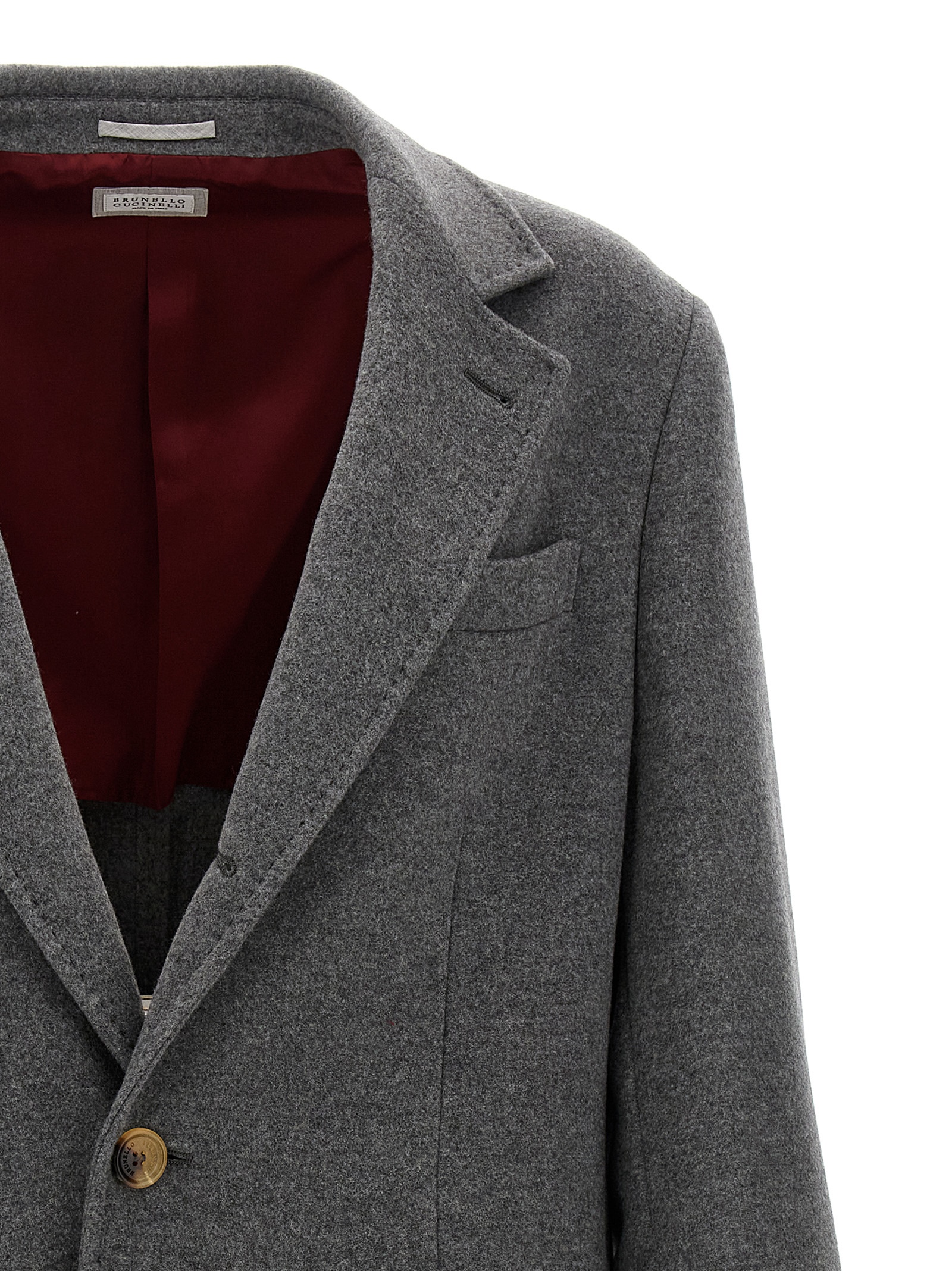 Single-breasted cashmere coat MT4979039C202 (Brunello Cucinelli / コート ) | Brunello Cucinelli (ブルネロ・クチネリ)(2)