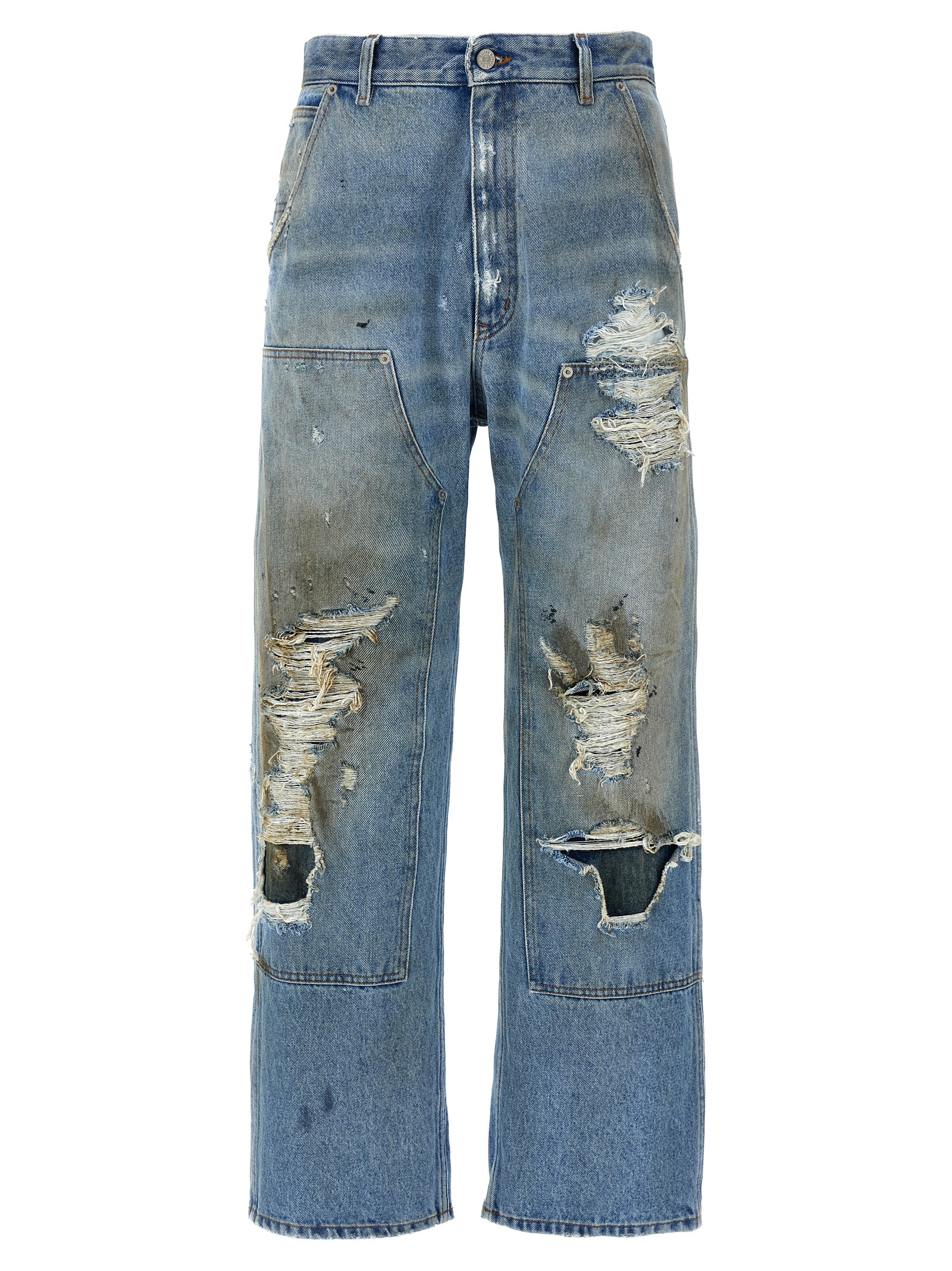 Distressed jeans SH2LA0017M30018964 (MM6 Maison Margiela / ジーンズ ) | MM6 Maison Margiela (エムエムシックス)