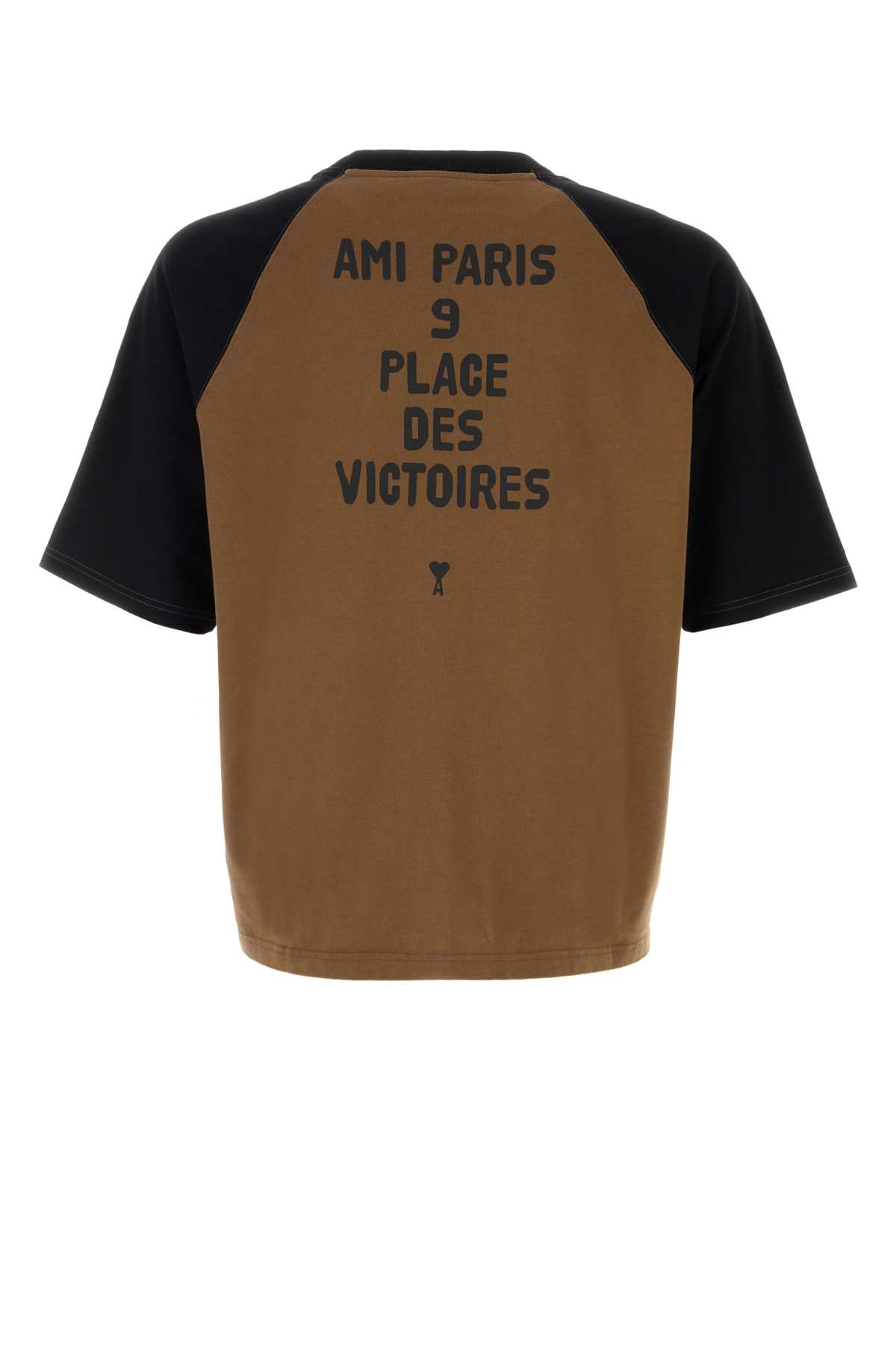Brown cotton oversize t-shirt HTS3507262162 (AMI Paris / Tシャツ・カットソー ) | AMI Paris (アミパリス)(1)