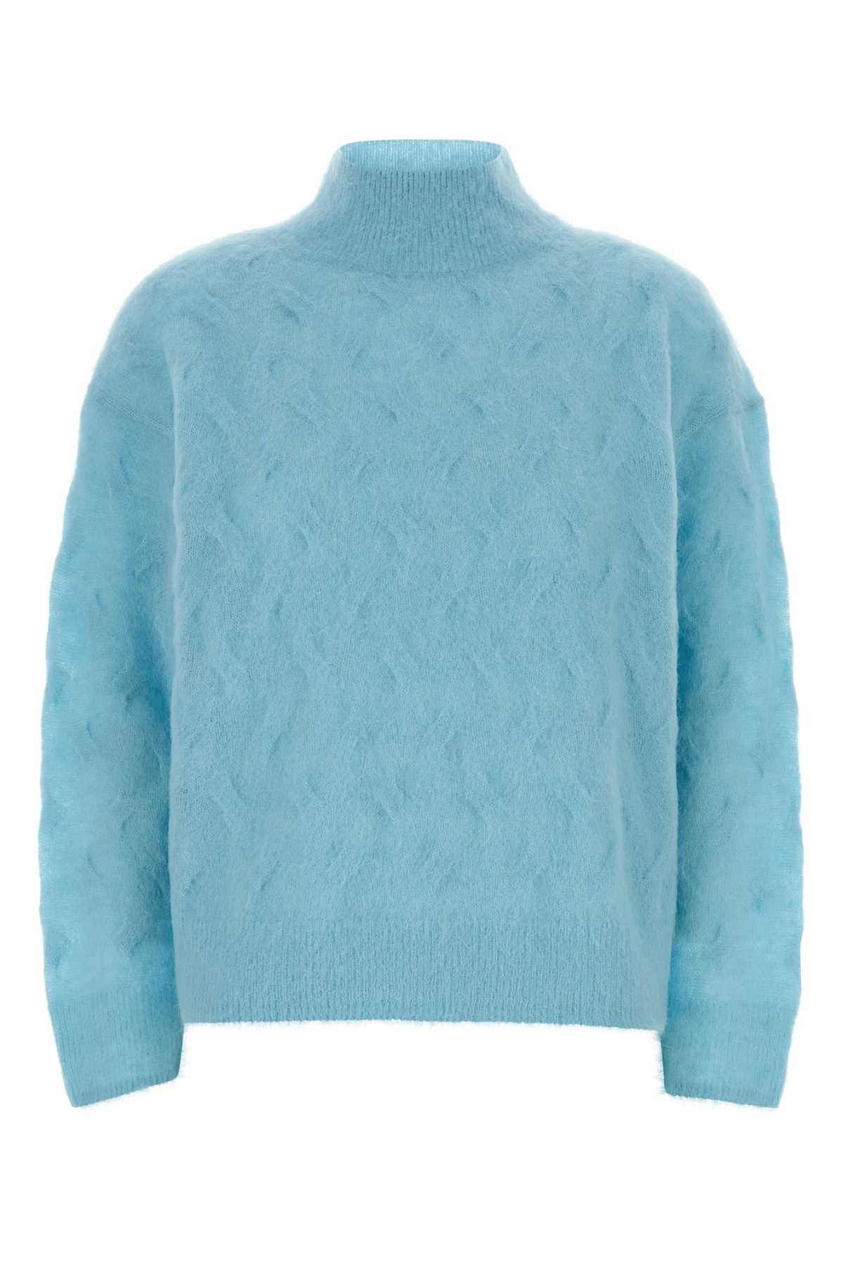 Light blue nylon blend sweater LV044D345GWD3 (Calvin Klein / ニット・セーター・カーディガン ) | Calvin Klein (カルバン・クライン)