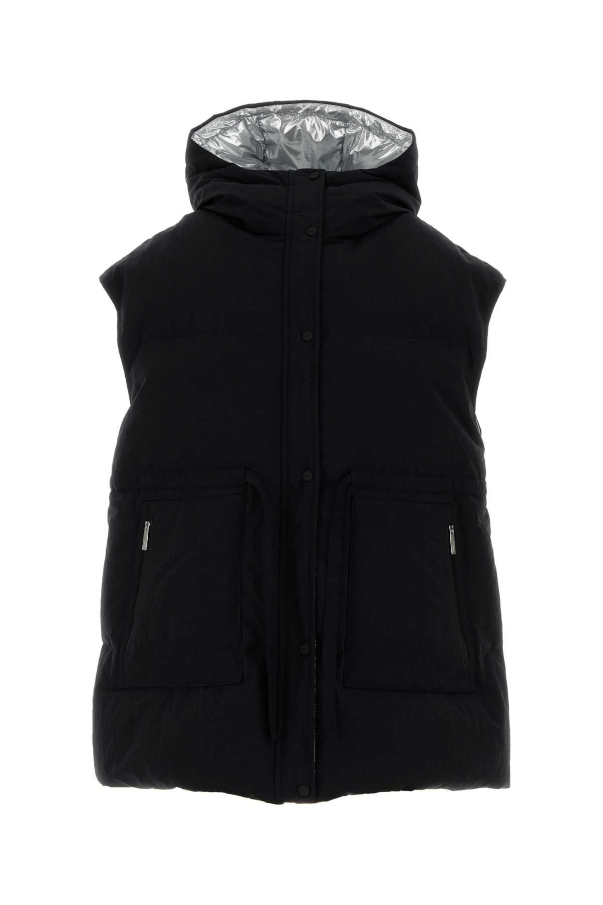 Black polyester blend sleeveless down jacket PI00381DL128399300 (Herno / ベスト ) | Herno (ヘルノ)