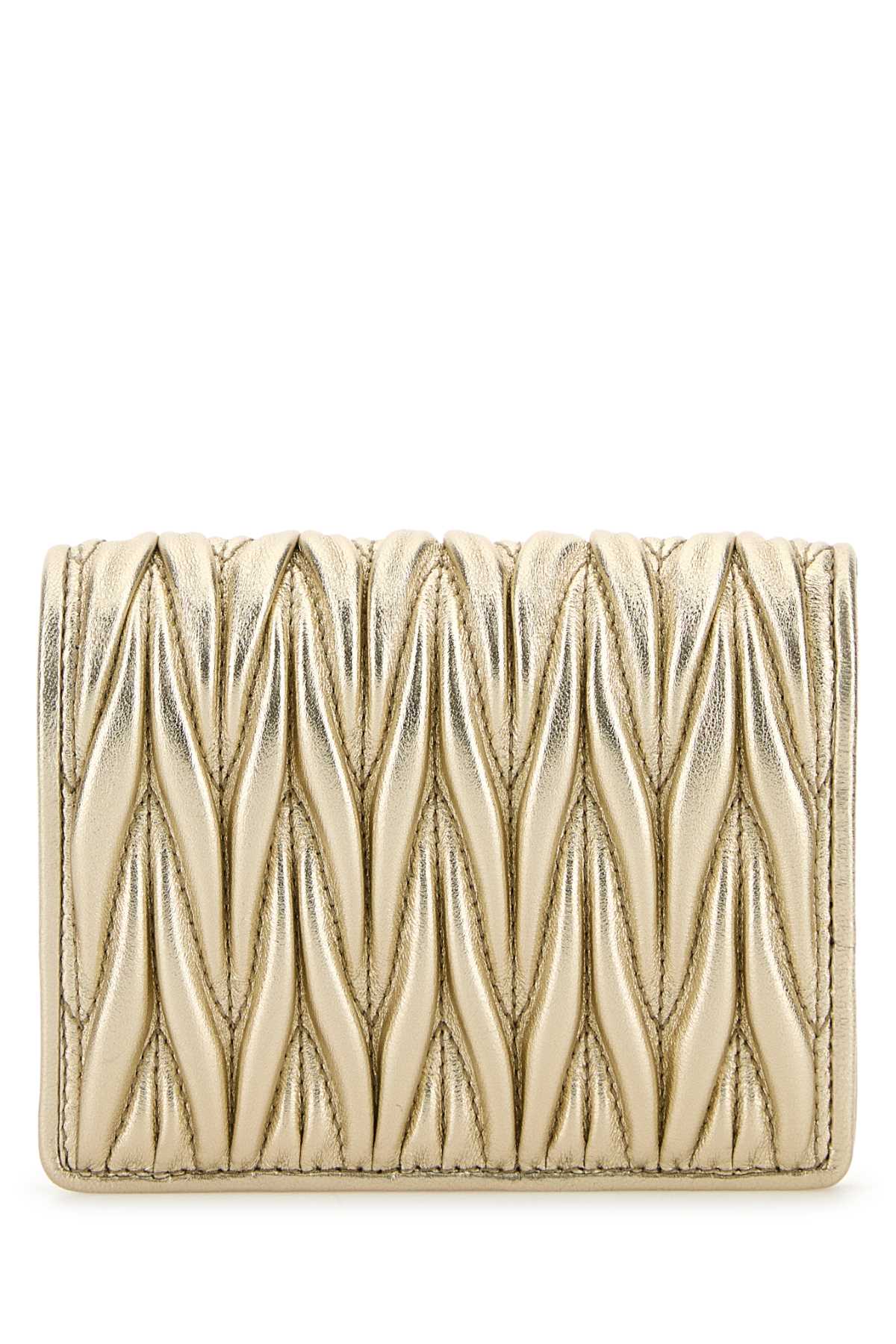 Gold leather wallet 5MV204AFPPF0846 (MIU MIU / 財布・カードケース ) | MIU MIU (ミュウミュウ)(2)