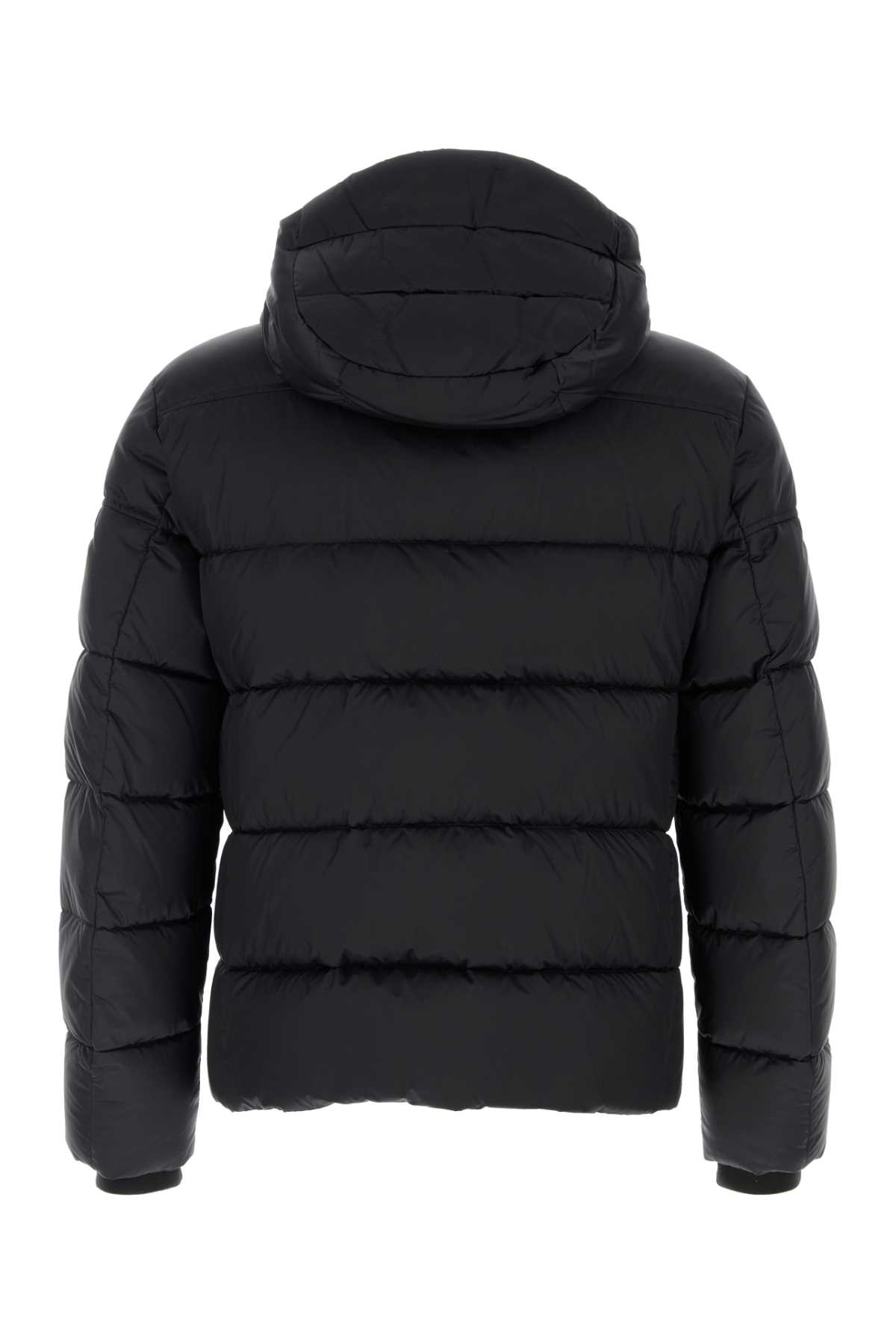 Navy blue nylon Brett down jacket BRETTSHBLU (MooRER / ダウンジャケット・コート ) | MooRER (ムーレー)(1)