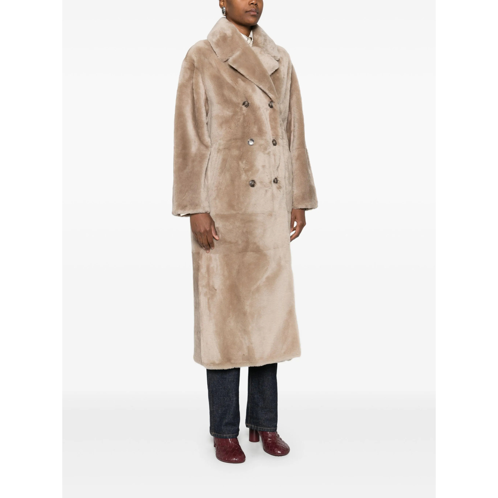 Coat Yves Salomon 24WYM60723MERLA2261 (YVES SALOMON / レザー&ファージャケット・コート ) | YVES SALOMON (イヴ サロモン)(4)