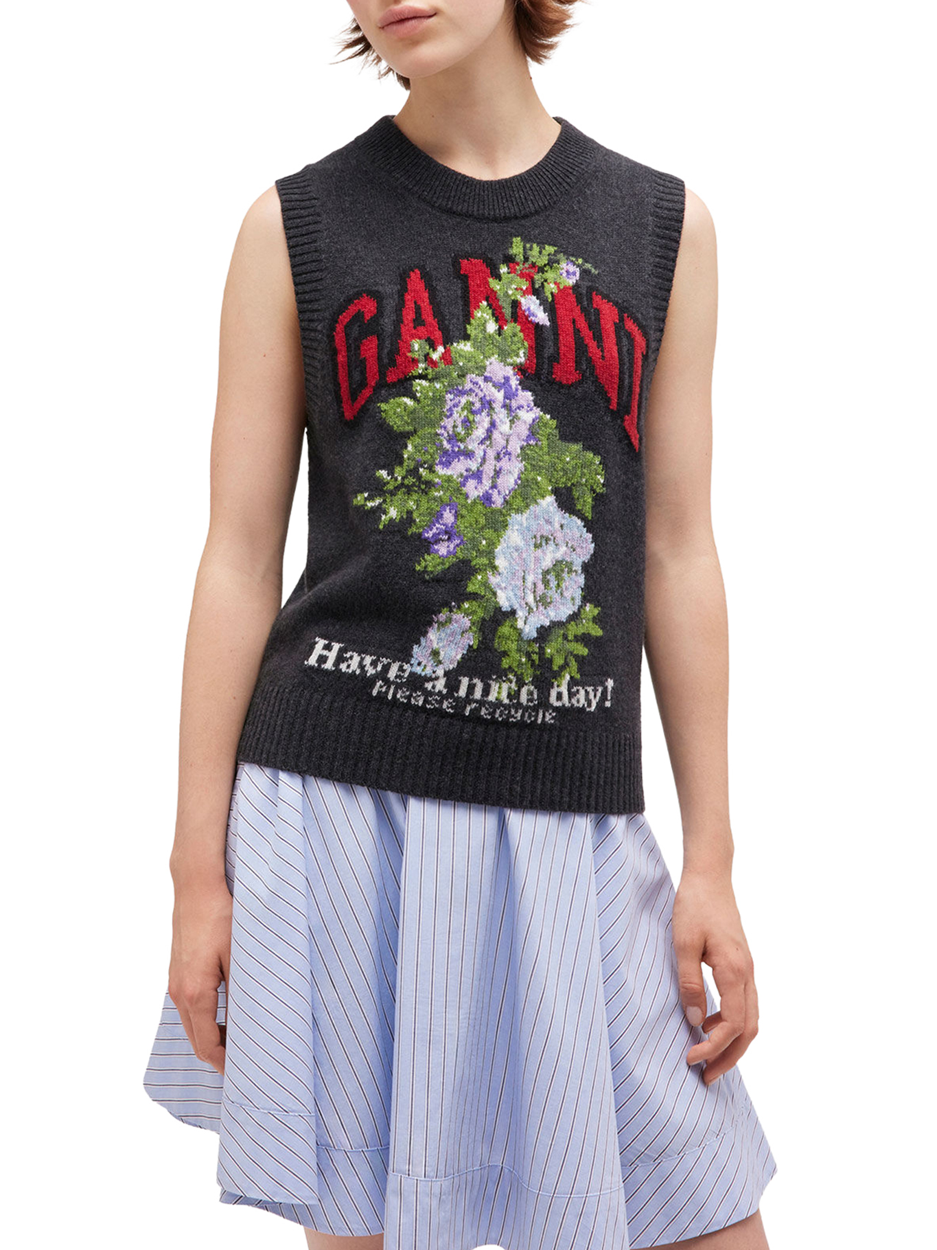 WOOL VEST WITH PRINT K2596252 (GANNI / ベスト ) | GANNI (ガニー)(2)
