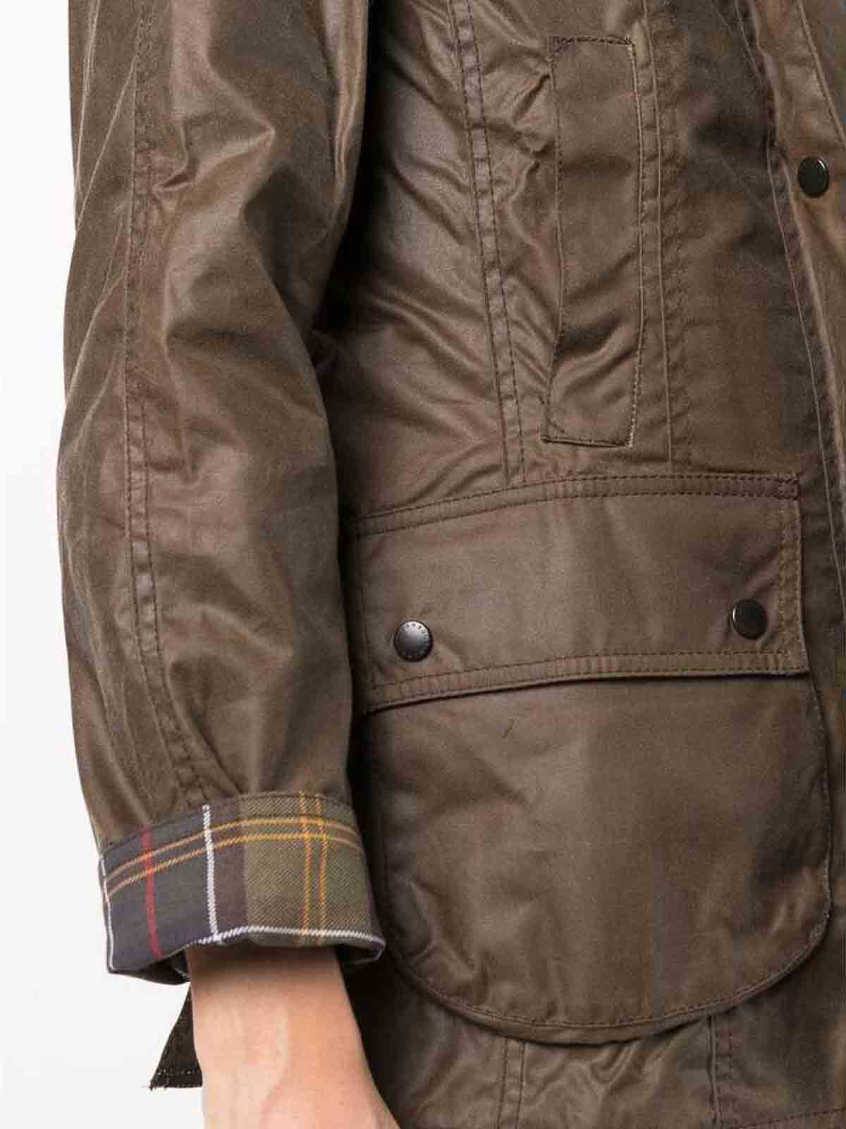 Bark brown Beadnell waxed jacket LWX0667BR31 (Barbour / カジュアルジャケット ) | Barbour (バブアー)(4)