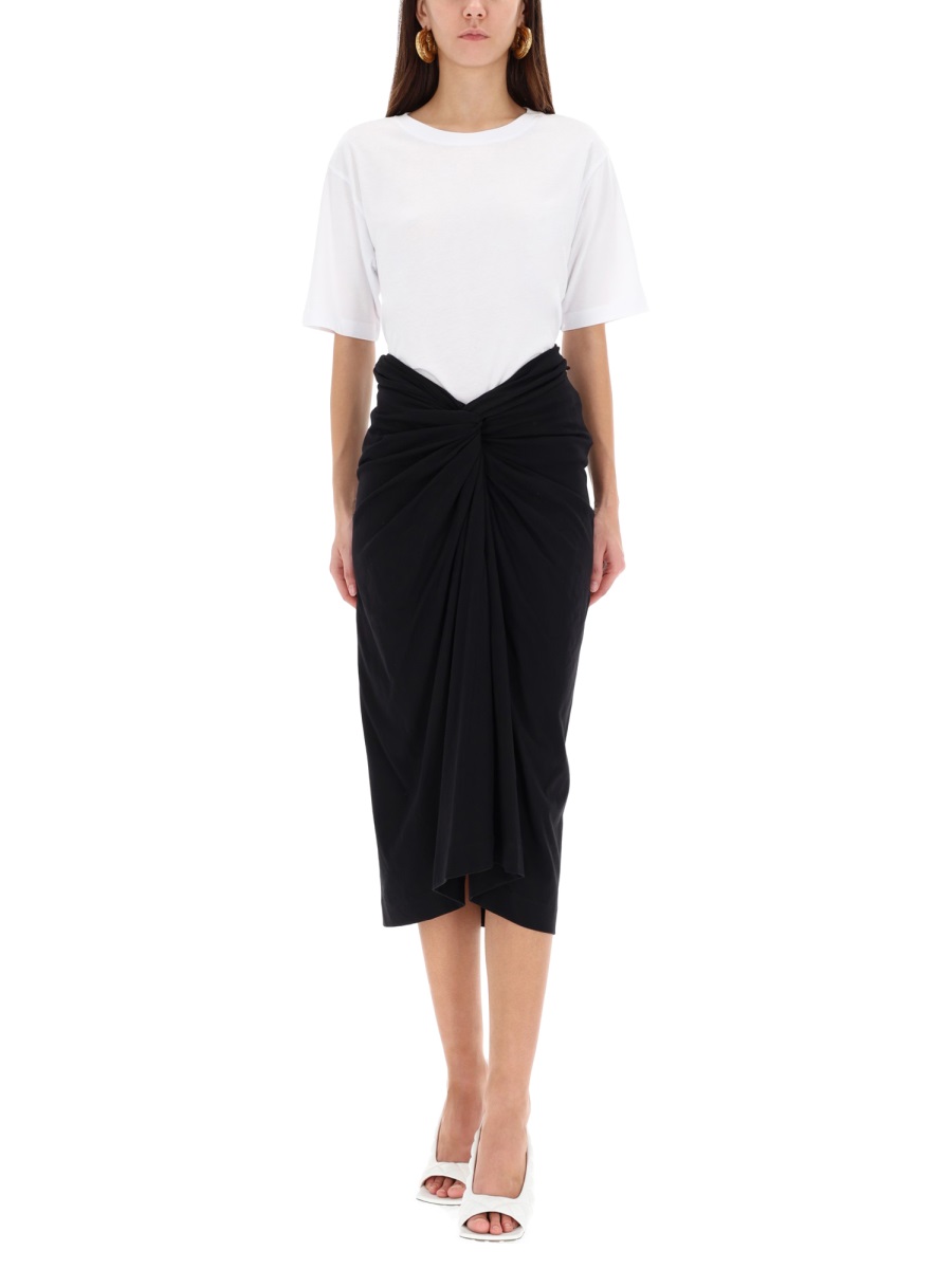 DRAPED "HERCHIVE" SKIRT 0111122603900 (Dries Van Noten / スカート ) | Dries Van Noten (ドリスヴァンノッテン)(1)