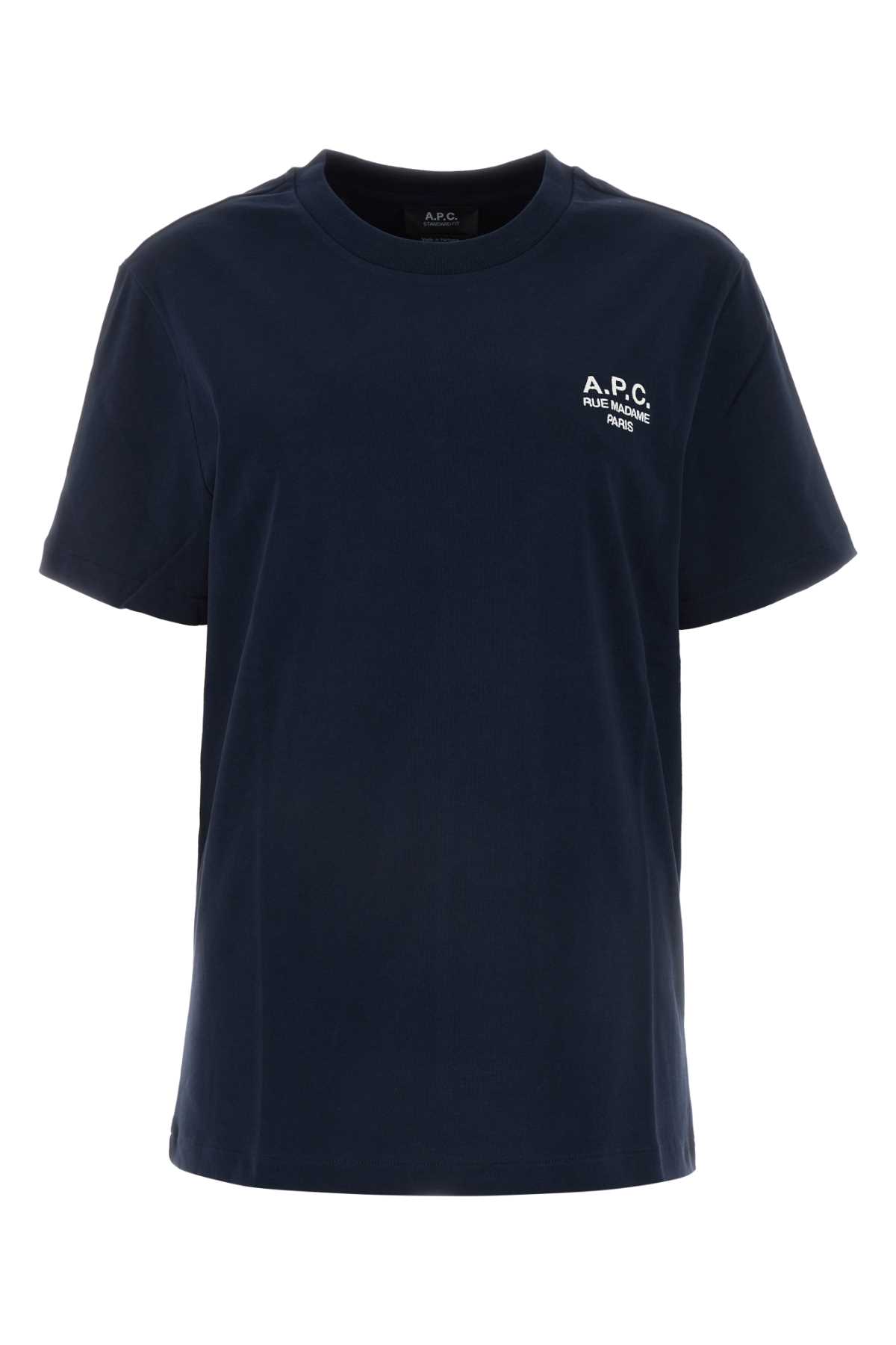 Midnight blue cotton t-shirt COHBUM26388TIQ (A.P.C. / Tシャツ・カットソー ) | A.P.C. (アーペーセー)