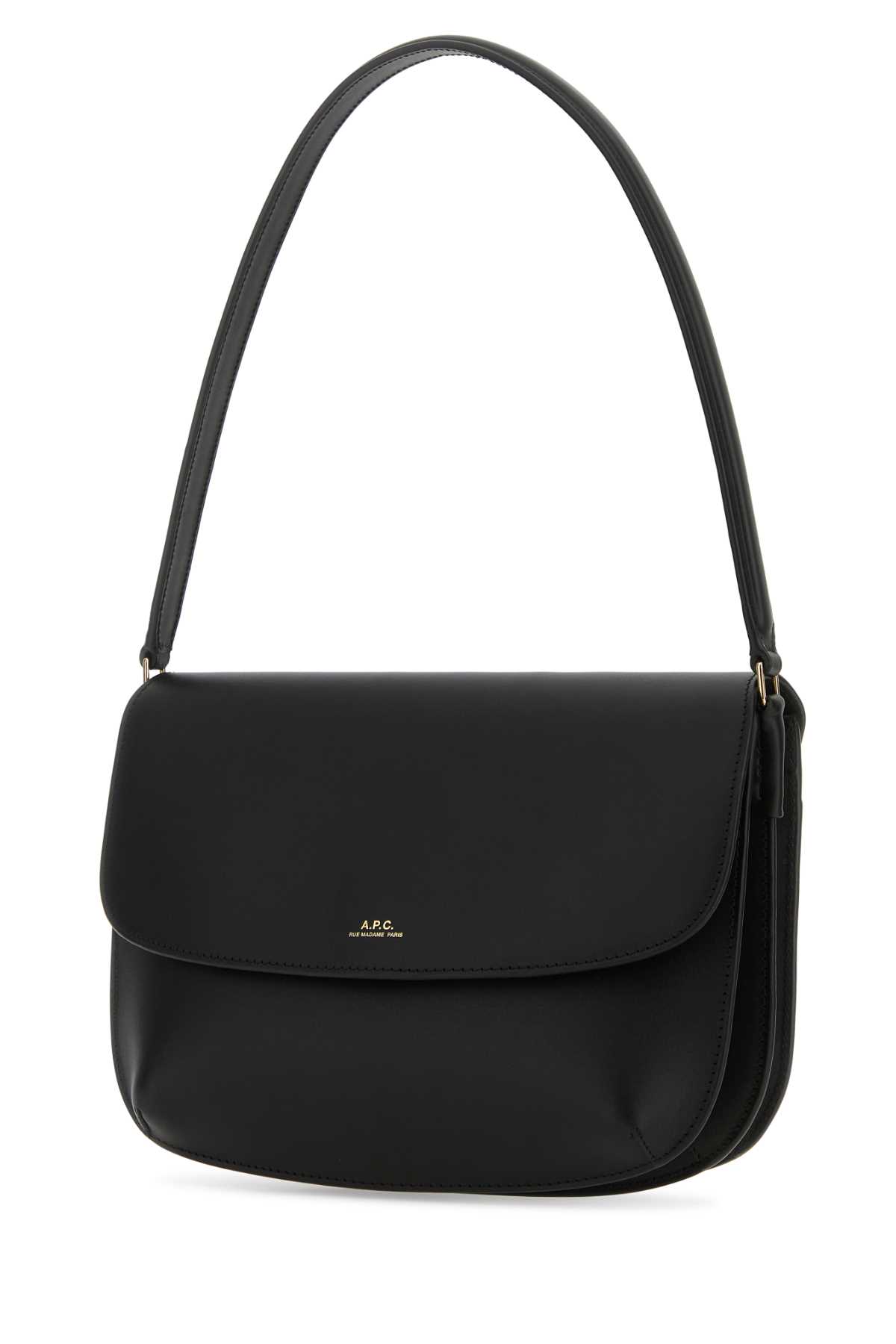 Black leather Sara shoulder bag PXAWVF61526LZZ (A.P.C. / ハンドバッグ・ショルダーバッグ ) | A.P.C. (アーペーセー)(1)