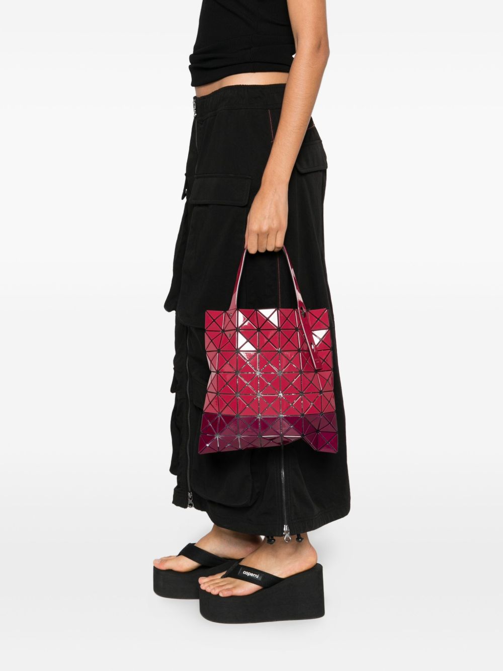 Bao Bao Issey Miyake Bags.. Red BB58AG52727 (BAO BAO ISSEY MIYAKE / トートバッグ ) | BAO BAO ISSEY MIYAKE (バオバオイッセイミヤケ)(1)