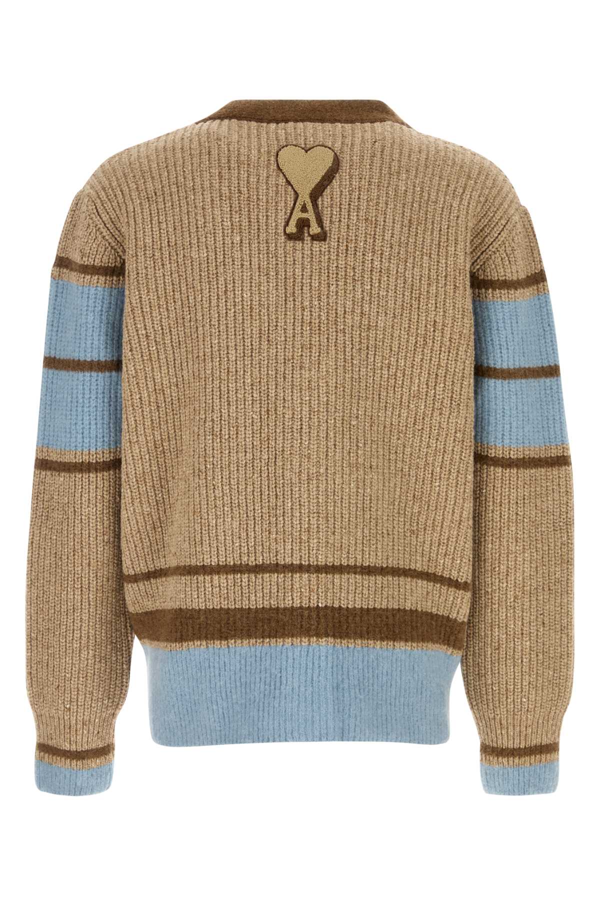 Multicolor wool blend cardigan HKC358KN0111280 (AMI Paris / ニット・セーター・カーディガン ) | AMI Paris (アミパリス)(1)