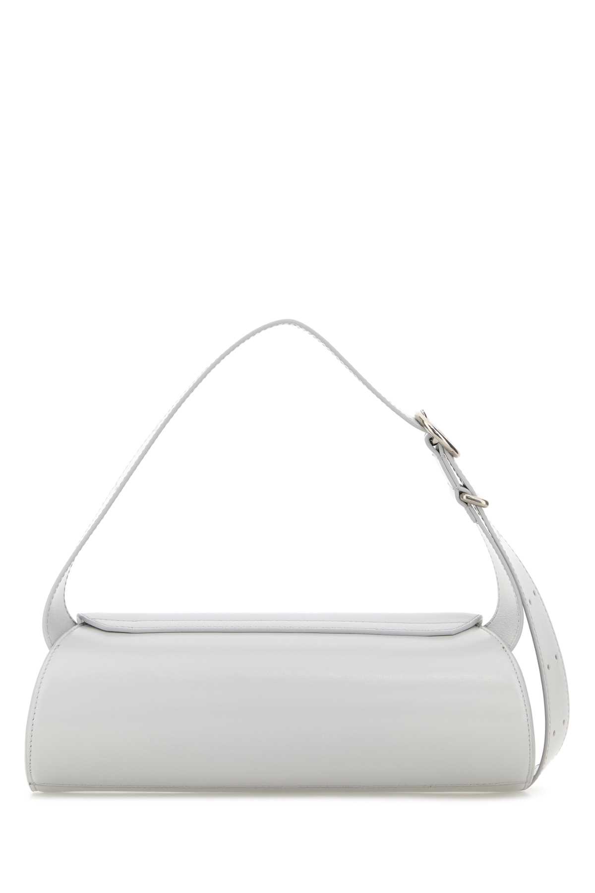 Light grey leather small Cannolo crossbody bag J07WD0023P5355058 (Jil Sander / ハンドバッグ・ショルダーバッグ ) | Jil Sander (ジルサンダー)(2)
