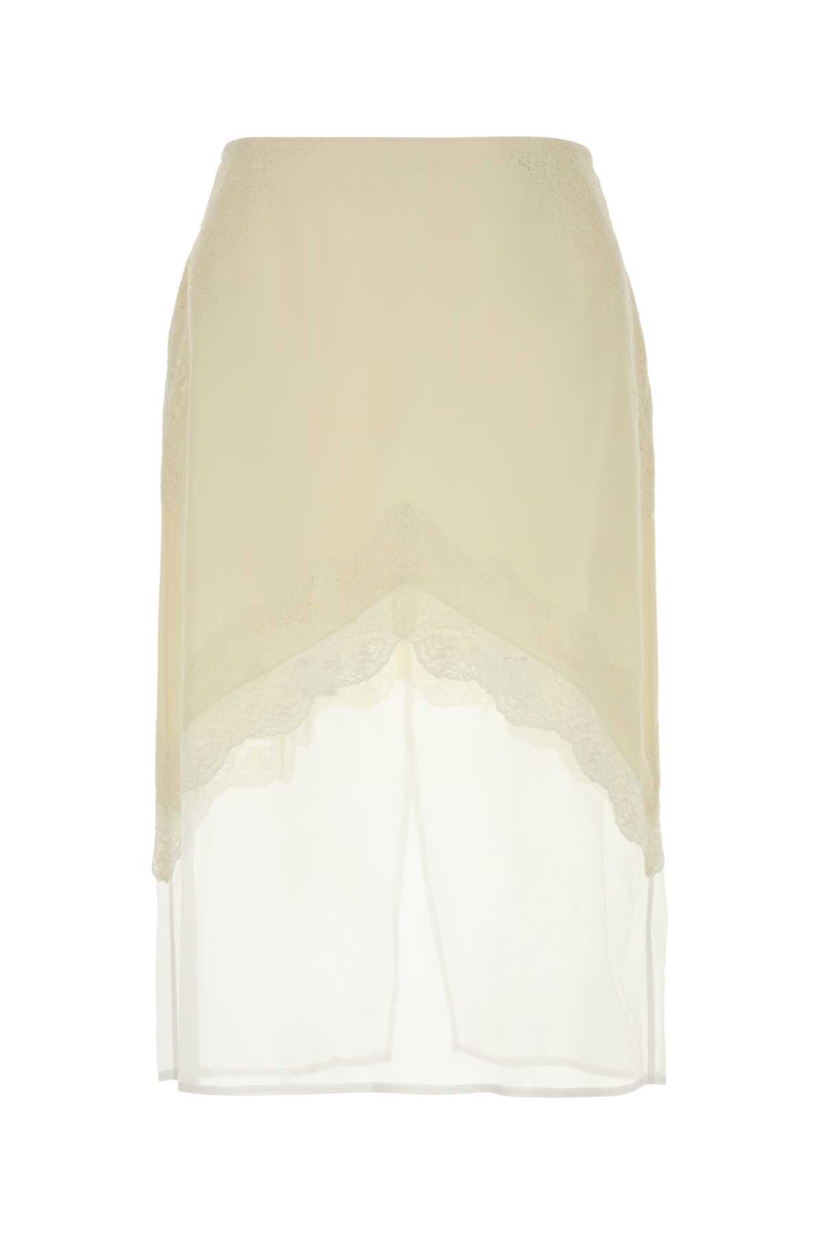 Cream viscose blend skirt J03MA0257J65005105 (Jil Sander / スカート ) | Jil Sander (ジルサンダー)
