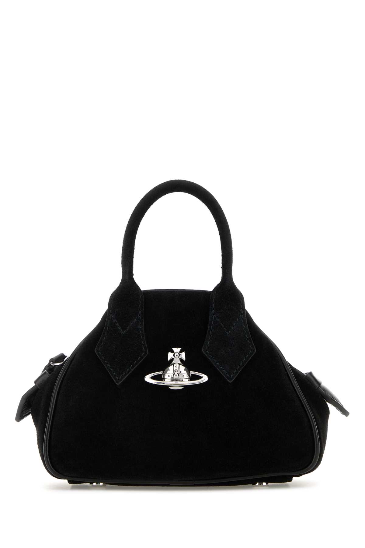 Black suede mini Yasmine handbag 5C010005WL007EN401 (Vivienne Westwood / ハンドバッグ・ショルダーバッグ ) | Vivienne Westwood (ヴィヴィアン・ウェストウッド)