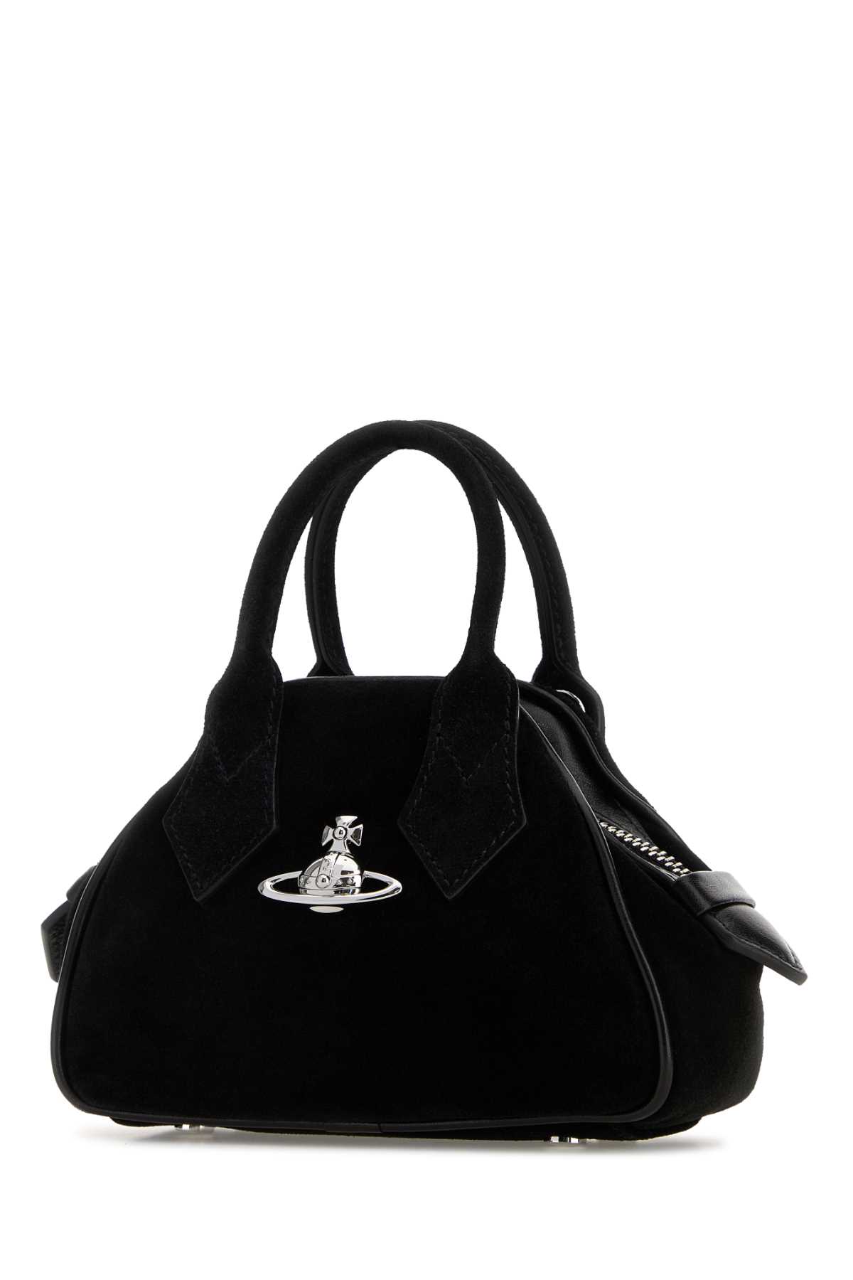 Black suede mini Yasmine handbag 5C010005WL007EN401 (Vivienne Westwood / ハンドバッグ・ショルダーバッグ ) | Vivienne Westwood (ヴィヴィアン・ウェストウッド)(1)
