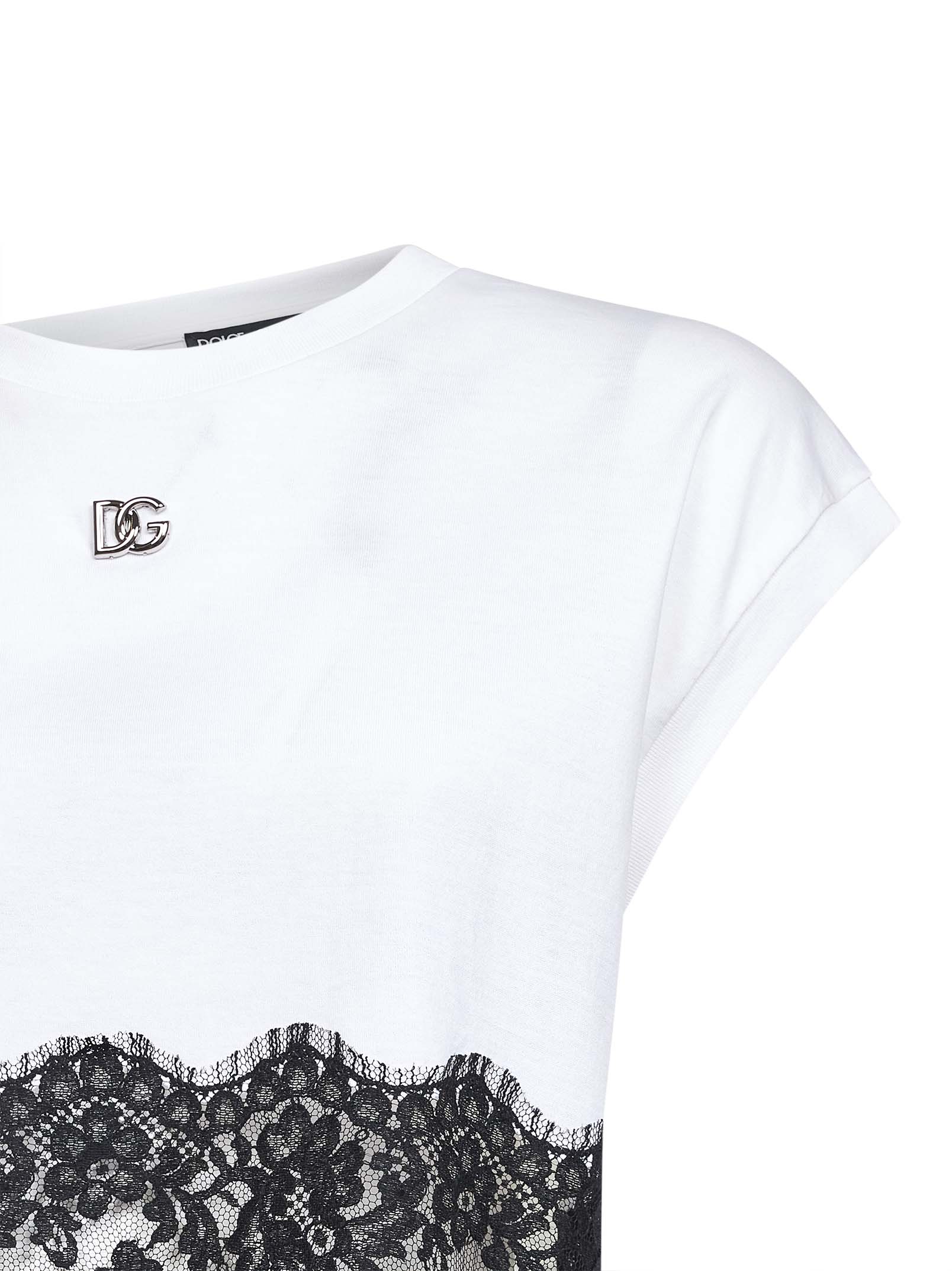 Dolce & Gabbana Top White F8T65ZG7H2HW0800 (Dolce & Gabbana / Tシャツ・カットソー ) | Dolce & Gabbana (ドルチェガッバーナ)(2)