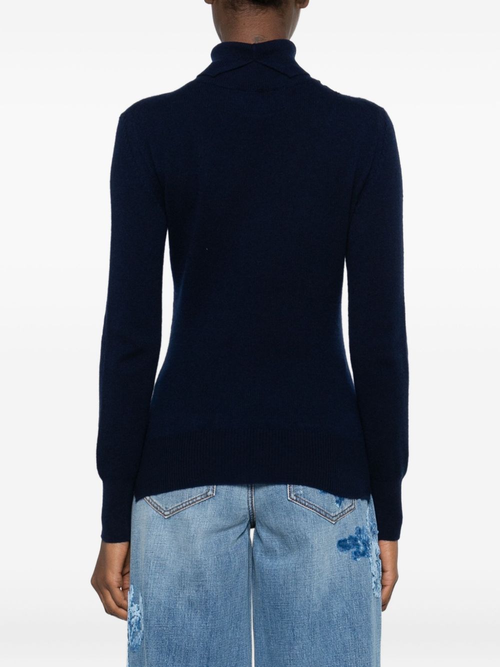 Ermanno Scervino Sweaters Blue D475M747APPYU93923 (ERMANNO SCERVINO / ニット・セーター・カーディガン ) | ERMANNO SCERVINO (エルマンノ シェルヴィーノ)(4)