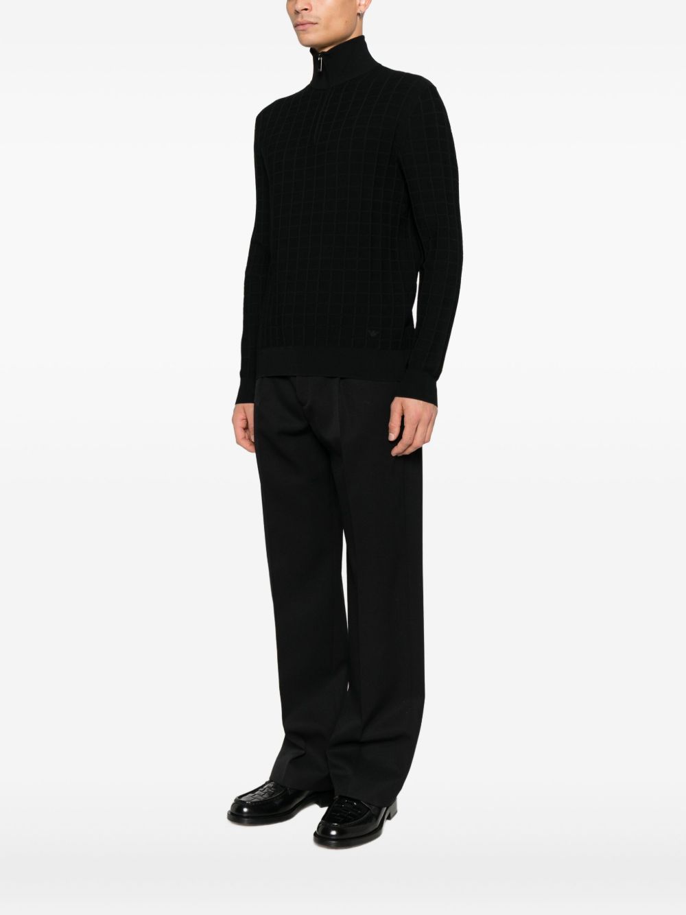 Emporio Armani Sweaters Black EM003501AF14853UC001 (EMPORIO ARMANI / ニット・セーター・カーディガン ) | EMPORIO ARMANI (エンポリオ アルマーニ)(1)