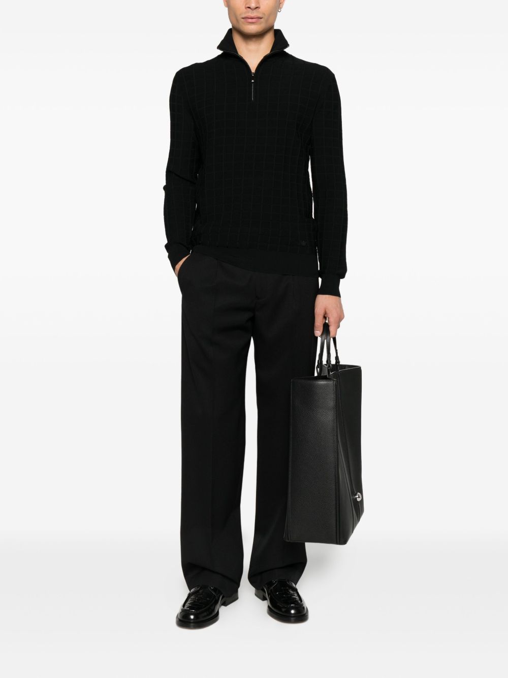 Emporio Armani Sweaters Black EM003501AF14853UC001 (EMPORIO ARMANI / ニット・セーター・カーディガン ) | EMPORIO ARMANI (エンポリオ アルマーニ)(3)