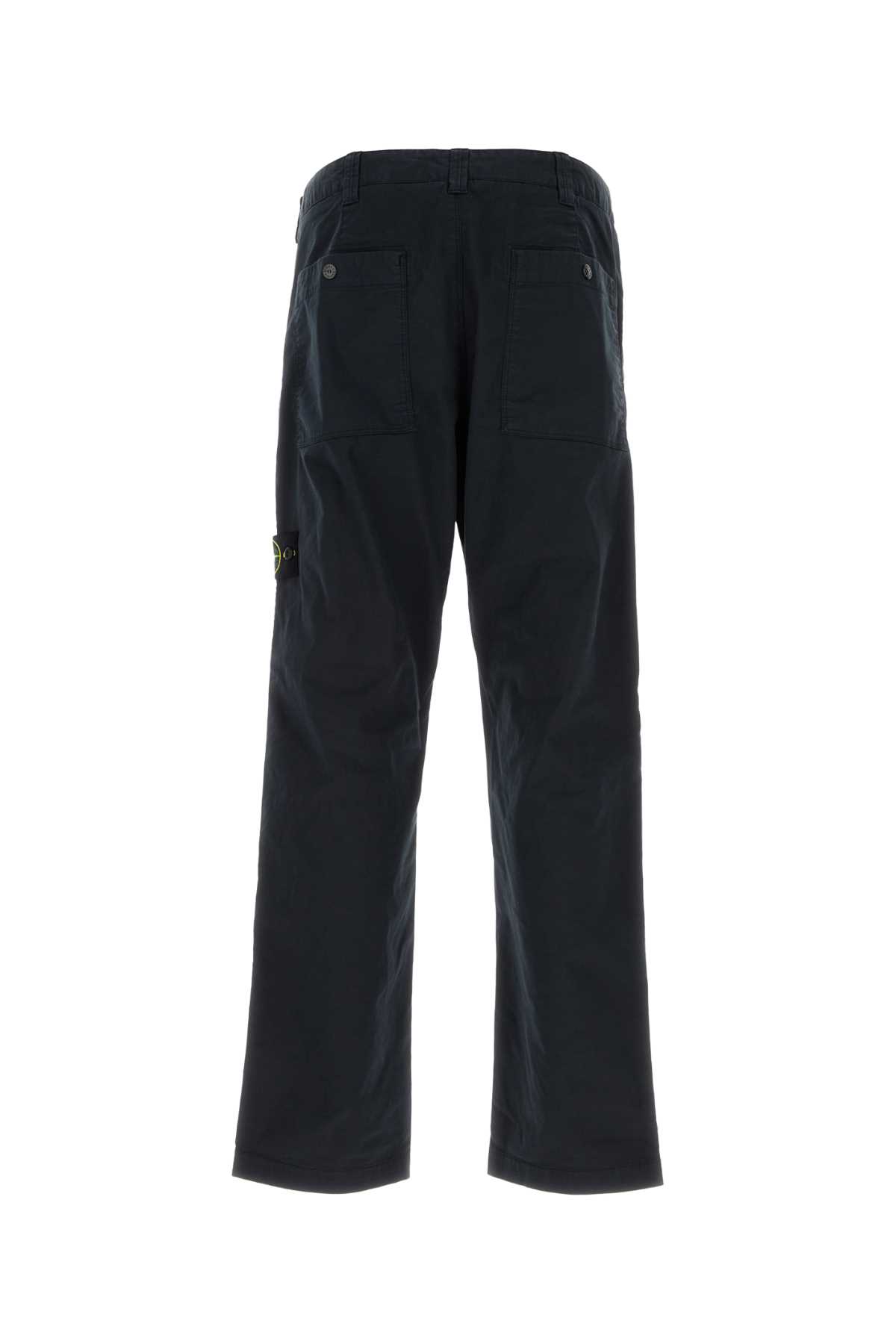 Navy blue stretch cotton pant 310003510V0020 (STONE ISLAND / パンツ ) | STONE ISLAND (ストーンアイランド)(1)