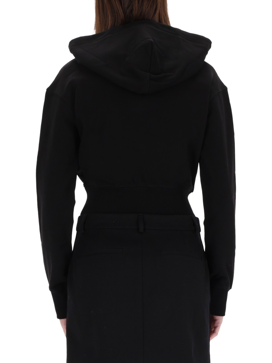 CROPPED SWEATSHIRT WITH LOGO 79HAIT05CF01T899 (VERSACE JEANS COUTURE / スウェット・フーディー ) | VERSACE JEANS COUTURE (ヴェルサーチェ ジーンズ クチュール)(2)