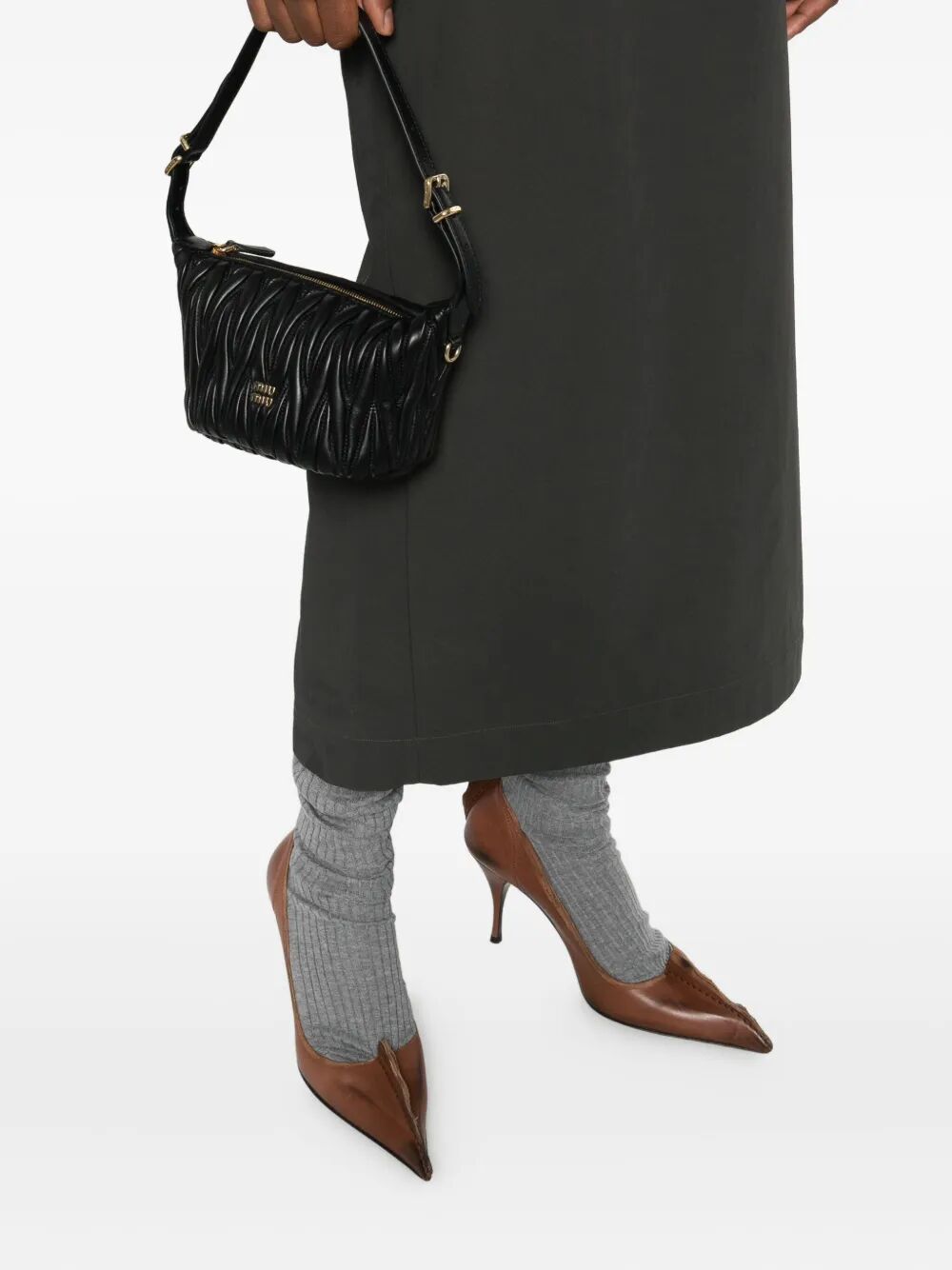 MATELASSÉ NAPPA LEATHER POUCH 5BP100VOOOAN88F0002 (MIU MIU / ハンドバッグ・ショルダーバッグ ) | MIU MIU (ミュウミュウ)(1)