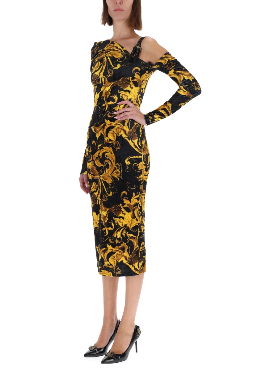 "PORCELAIN BAROQUE" PRINT DRESS 79HAO974JS508G89 (VERSACE JEANS COUTURE / ワンピース・ドレス・オールインワン ) | VERSACE JEANS COUTURE (ヴェルサーチェ ジーンズ クチュール)(1)