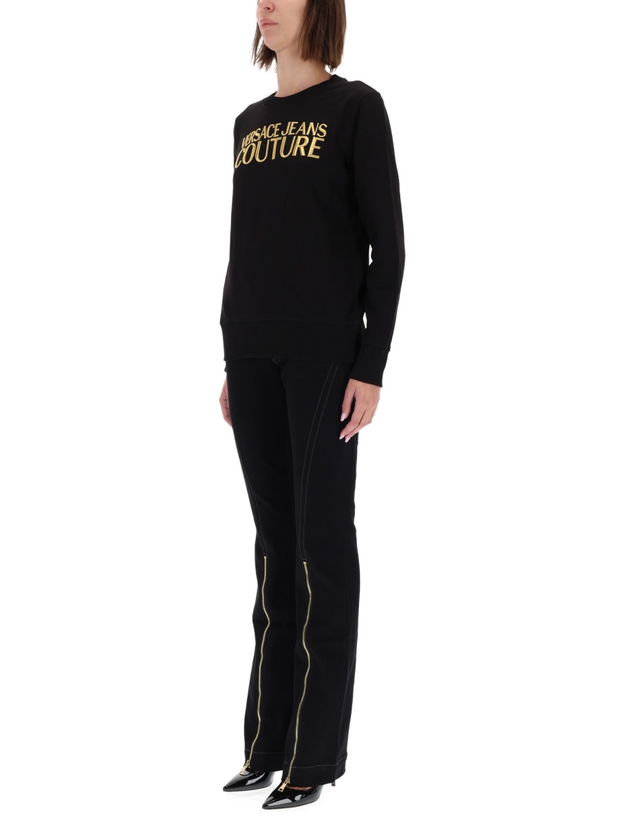 SWEATSHIRT WITH LOGO 79HAIT06CF01TG89 (VERSACE JEANS COUTURE / スウェット・フーディー ) | VERSACE JEANS COUTURE (ヴェルサーチェ ジーンズ クチュール)(1)