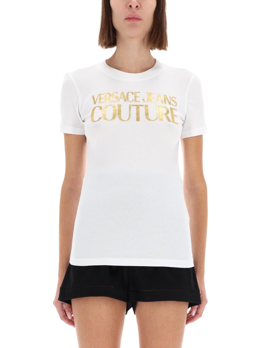 T-SHIRT WITH LOGO 79HAHT02CJ03TG03 (VERSACE JEANS COUTURE / Tシャツ・カットソー ) | VERSACE JEANS COUTURE (ヴェルサーチェ ジーンズ クチュール)