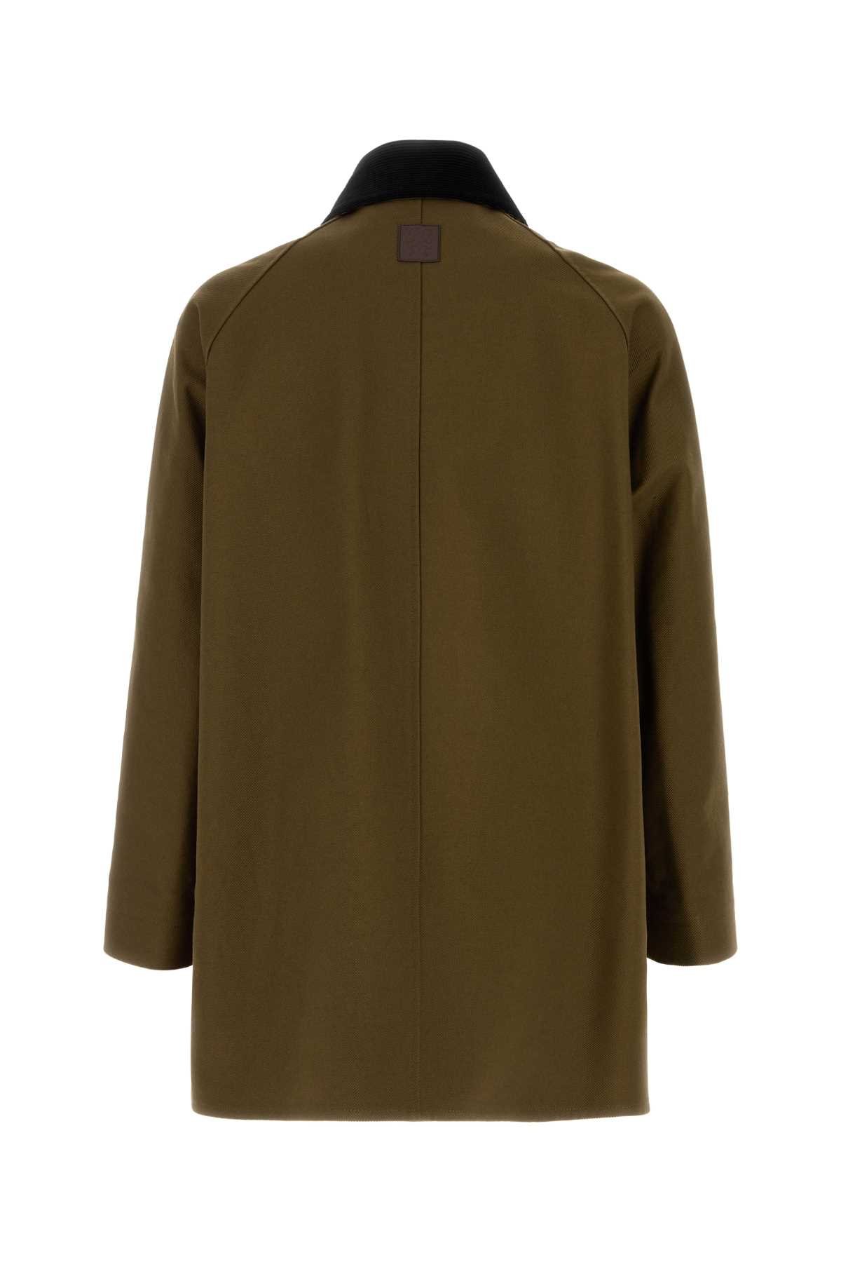 Khaki cotton overcoat H526Y02WD1KHAKIGREEN (LOEWE / コート ) | LOEWE (ロエベ)(1)