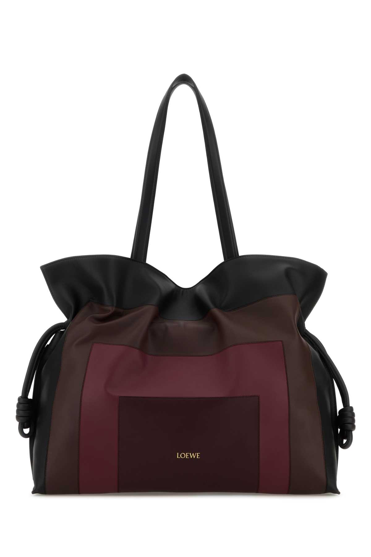 Multicolor nappa leather LOEWE x Josef e Anni Albers Flamenco XL clutch A411X12X40BLACKBURGUNDY (LOEWE / ハンドバッグ・ショルダーバッグ ) | LOEWE (ロエベ)