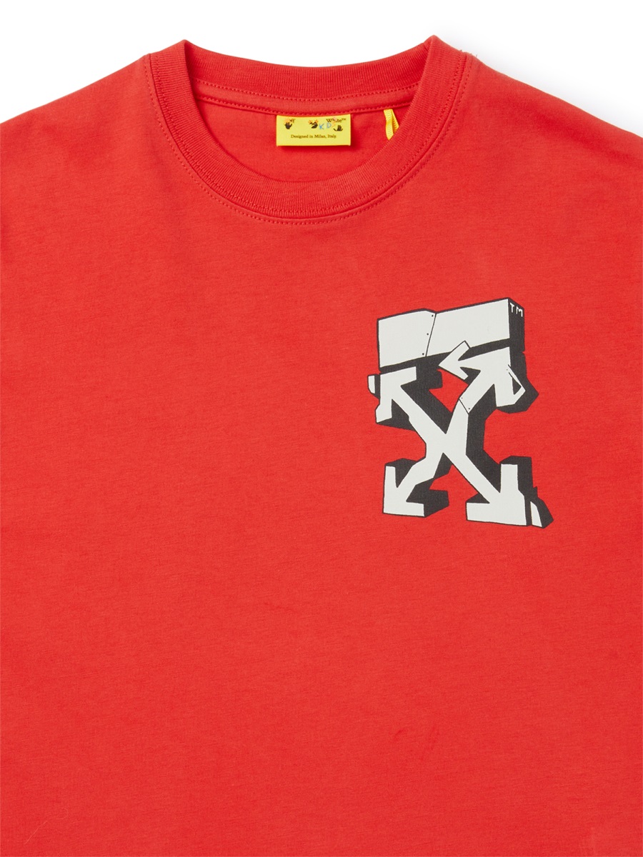 "GRAFFITI" LOGO T-SHIRT OBAA002KF25JER00B2505 (Off-White / Tシャツ・カットソー ) | Off-White (オフホワイト)(2)