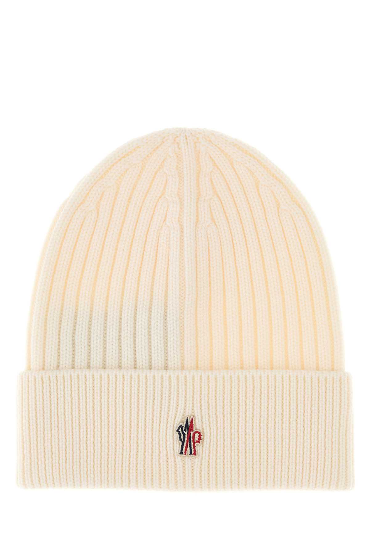 Ivory wool beanie hat K20973B0000704761034 (Moncler Grenoble / 帽子 ) | Moncler Grenoble (モンクレール グルノーブル)