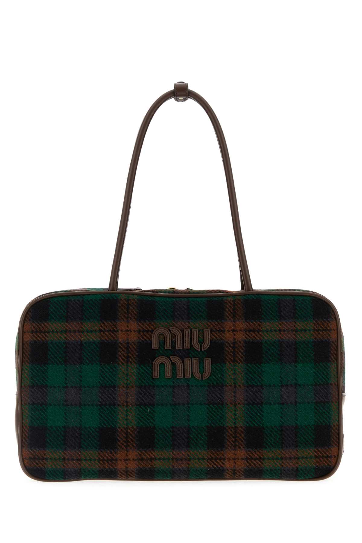 Embroidered fabric shoulder bag 5BB1632DU5F0CMV (MIU MIU / ハンドバッグ・ショルダーバッグ ) | MIU MIU (ミュウミュウ)